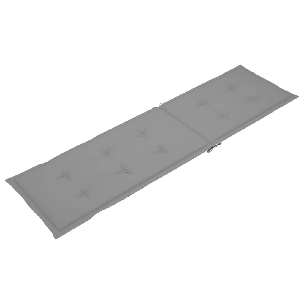 Premium Gray Deck Chair Cushion - 29.5