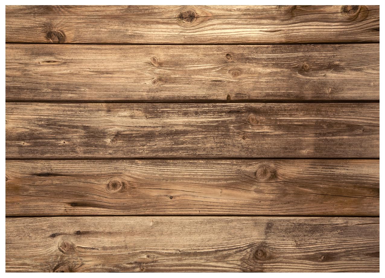 WOLADA 8x6FT Rustic Wood Photography Backdrop - Natural Brown Wooden Board Background for Baby Showers, Birthday Parties, Cake Tables & Photo Booth Props | Perfect for Indoor Events, Social Media Photos, and Professional Studio Shoots (Model 11839)