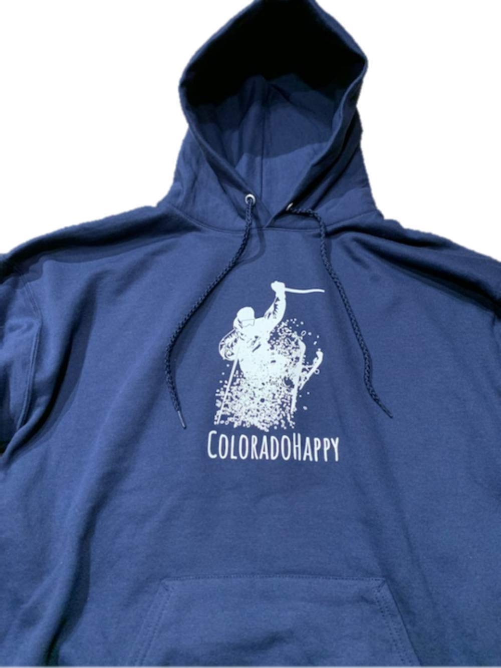 Vintage Ski Hoodie for Men & Women - Retro Colorado Ski Sweatshirt with Hood - Warm Winter Pullover for Skiing, Snowboarding & Apres-Ski Activities