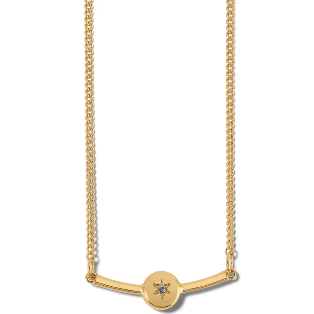 Brighton Illumina Bar Necklace - Elegant Gold Pendant for Women, Perfect for Everyday Wear, Date Nights & Special Occasions