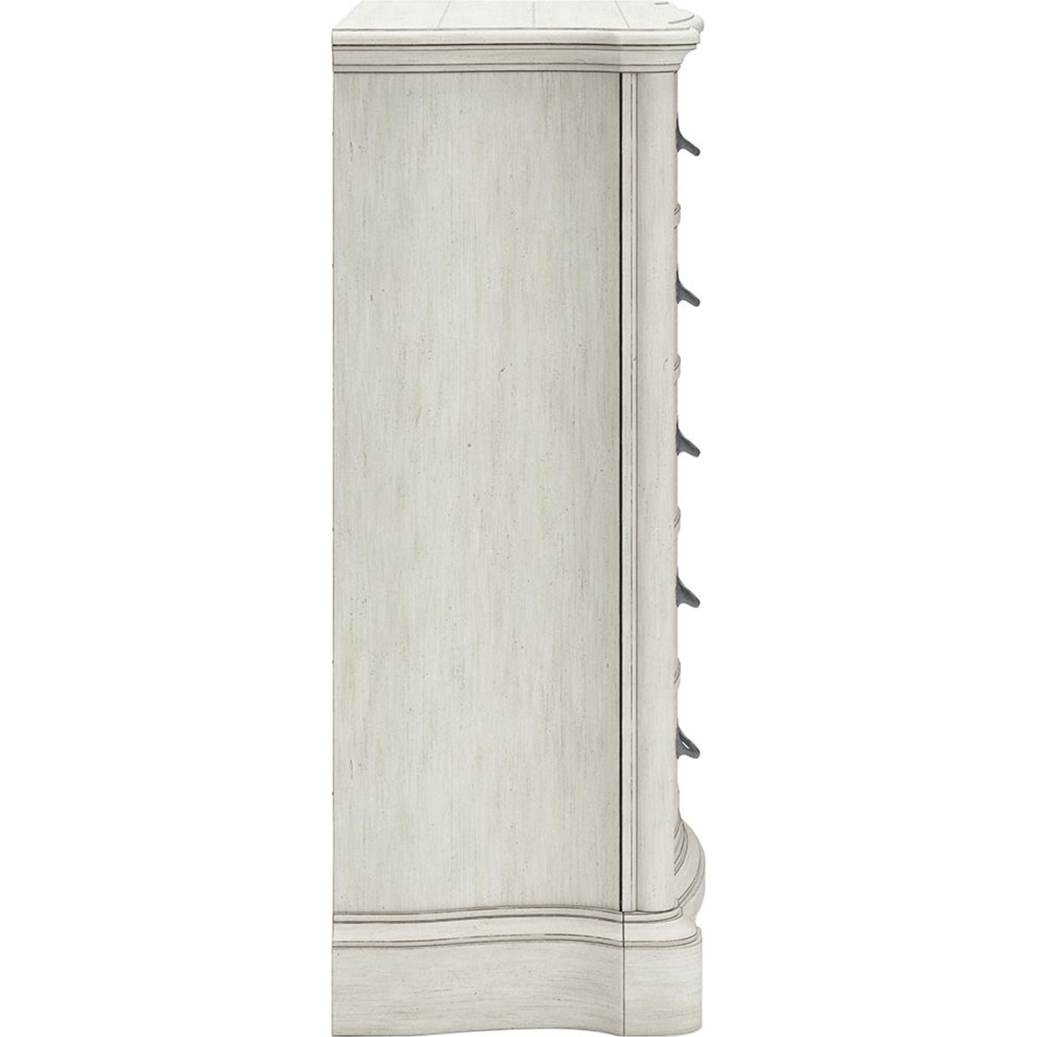 Arlendyne Antique White Chest - Vintage Style Storage Cabinet for Bedroom, Living Room & Office Organization