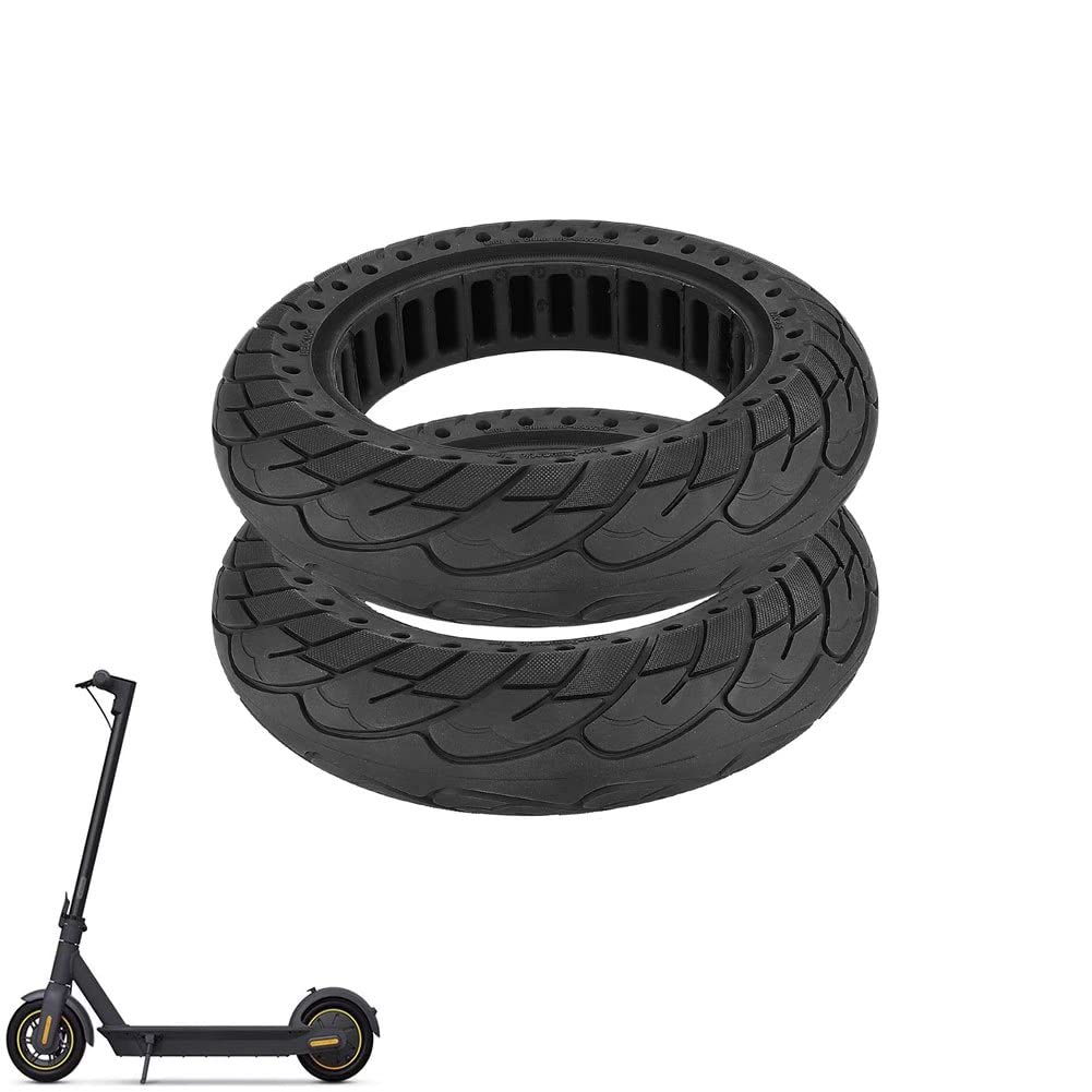 10 Inch Tubeless Electric Scooter Tires - 2.5 Solid Tire (2 Pack) - High Elastic, Wear-Resistant & Anti-Slip for 60/70-6.5 Scooters - Perfect for Commuting, Urban Travel & Last-Mile Delivery