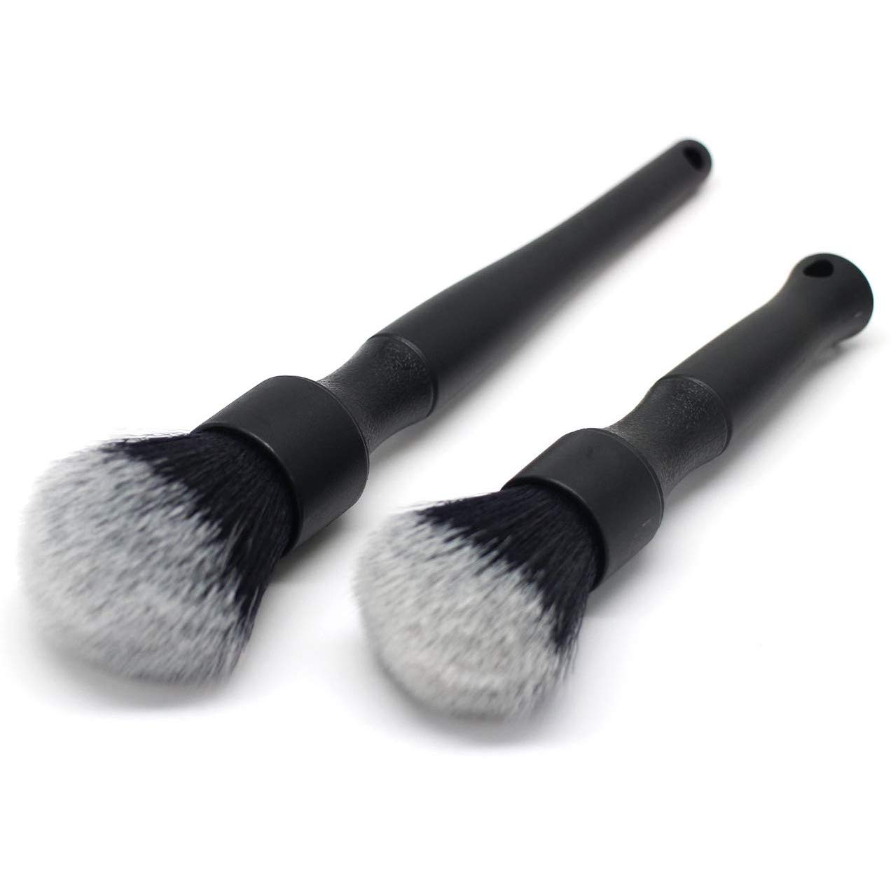 Huhebne Super Soft Interior Detail Cleaning Brush Set - Premium Detailing Brushes for Car, Home & Office - Black