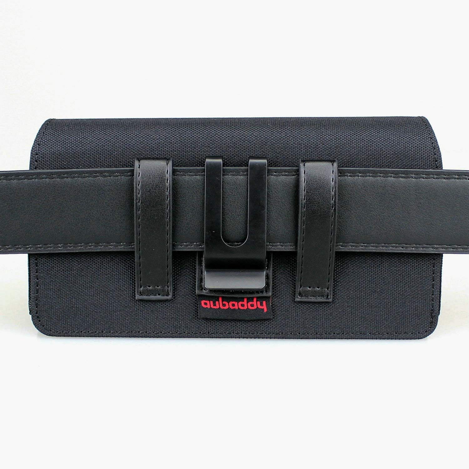 Aubaddy Dual Phone Holster Pouch - Belt Clip Case for 2 Phones - Compatible with iPhone 16/15/14/13/12/11 Pro Max/Plus & Samsung Galaxy S23/S22/S21/S20 Ultra/Plus/Fe (Large Size) - Perfect for Work, Travel, Hiking & Outdoor Activities