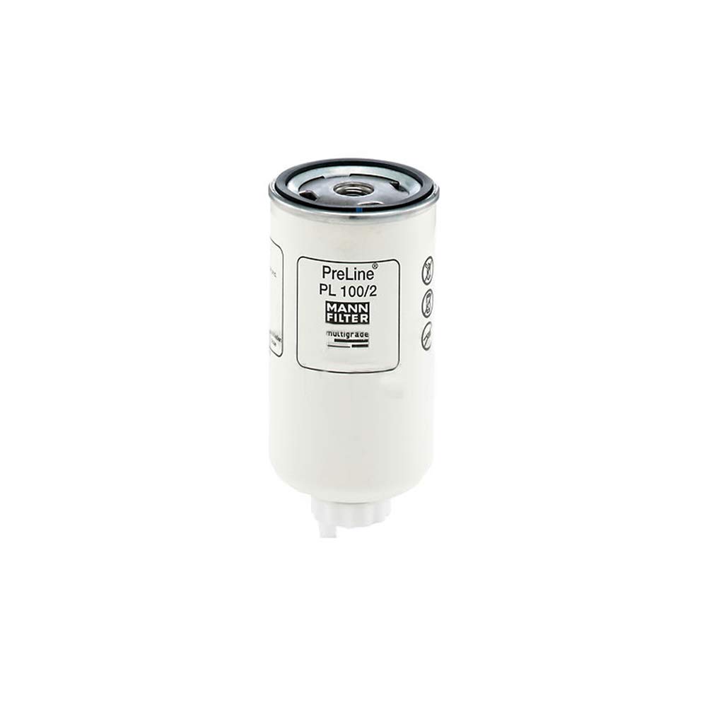 Mann Filter PL100/2 Fuel Water Separator for Diesel Engines - Heavy Duty Filtration System for Trucks, Boats & Industrial Equipment