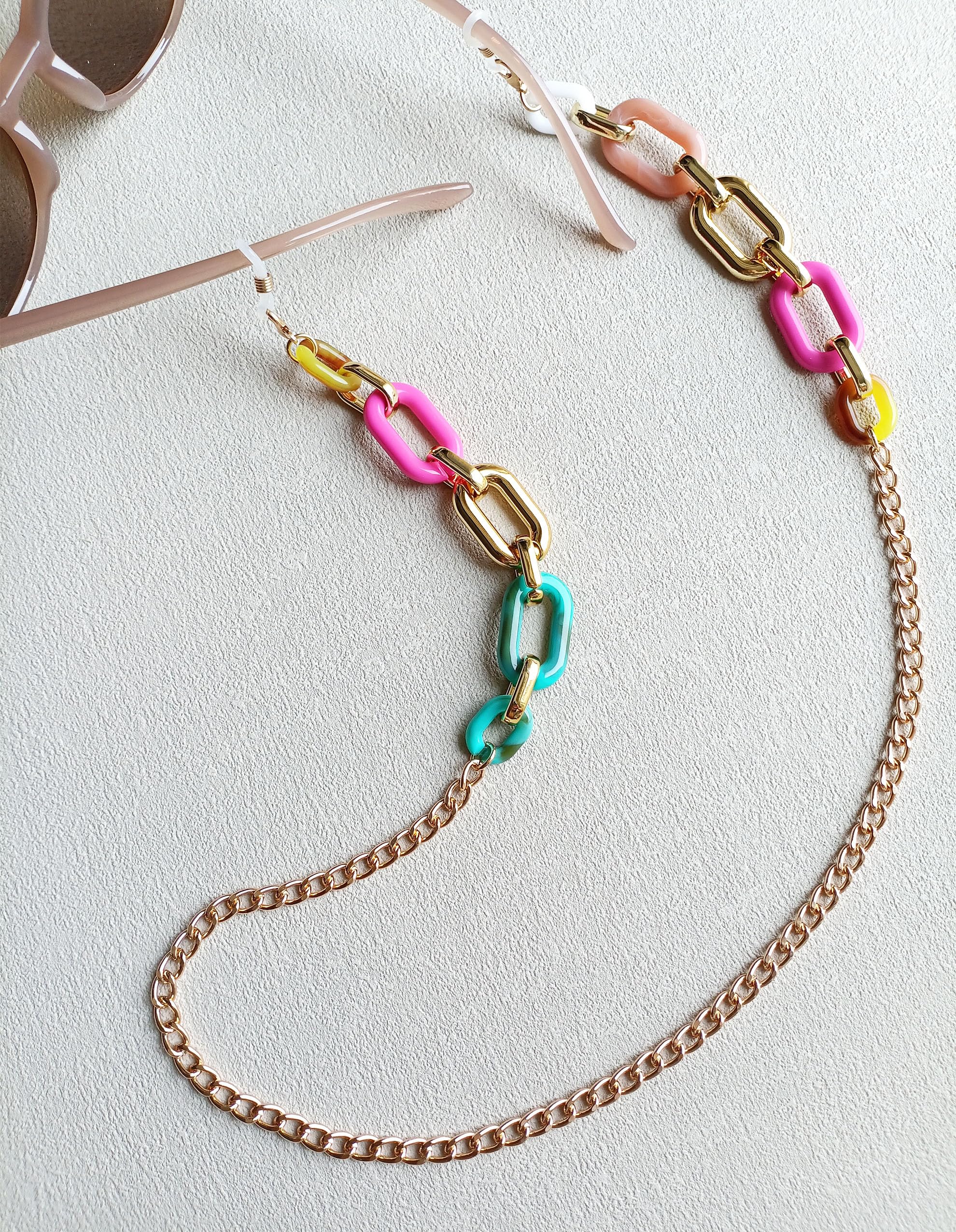 Fashionable Eyeglass Chains for Women - Adjustable Glasses Lanyard & Sunglasses Holder - Perfect for Reading, Driving, and Outdoor Activities