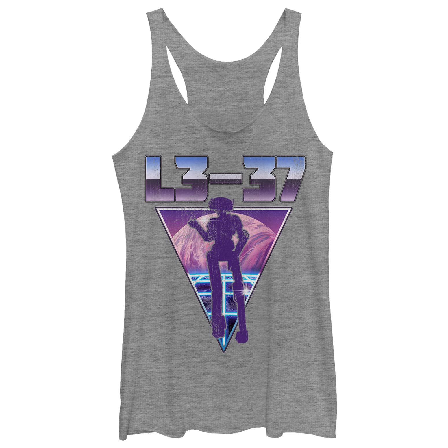 Star Wars Han Solo Women's Tri-Blend Racerback Tank Top - Lightweight Layering Tee for Cosplay, Casual Wear & Everyday Outfits