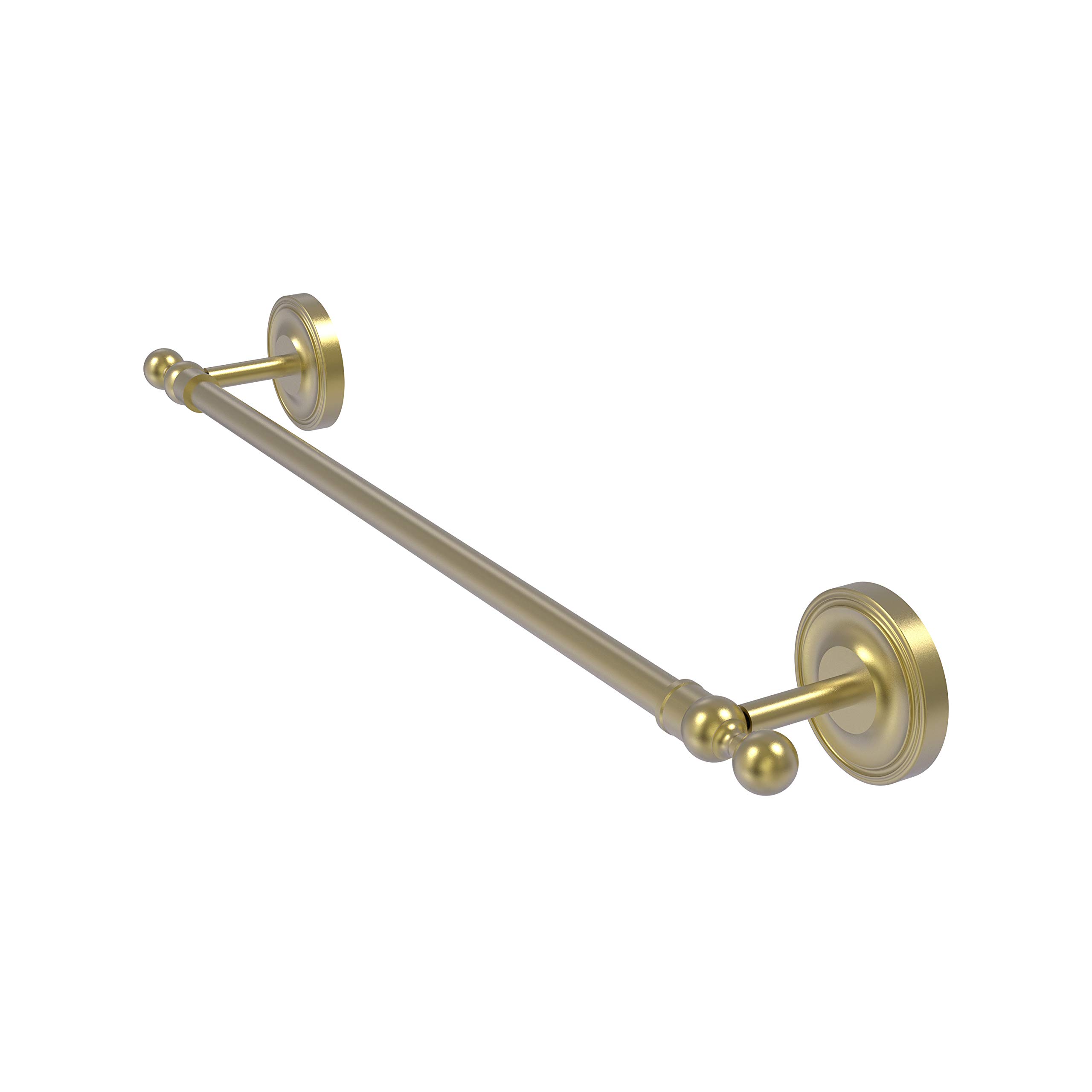 Allied Brass R-41/24-SBR 24-Inch Satin Brass Towel Bar - Bathroom & Spa Towel Rack for Modern Home Decor