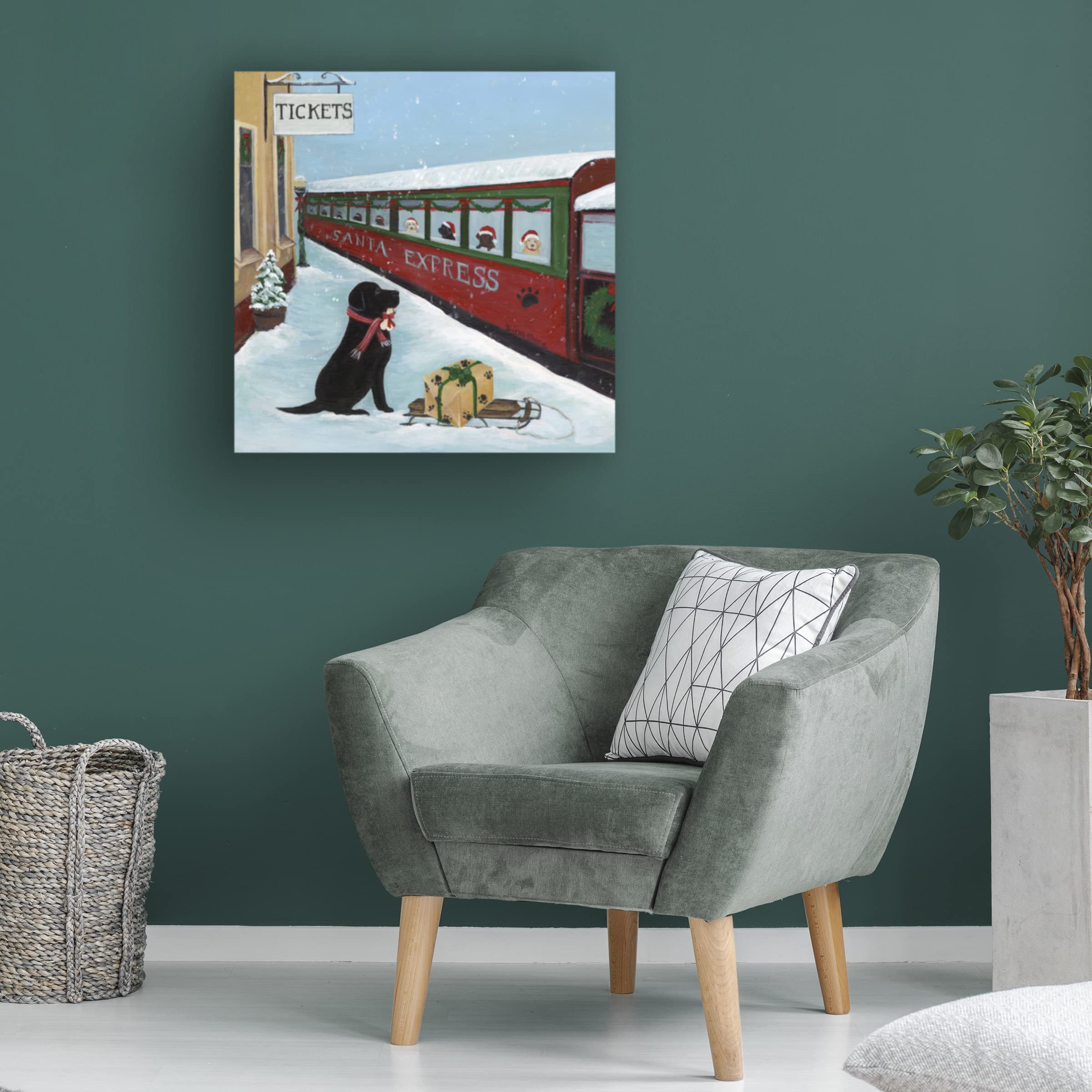 Trademark Fine Art 'Anticipate' 18x18 Canvas Wall Art by Dina Marie - Perfect for Living Room, Bedroom & Office Decor