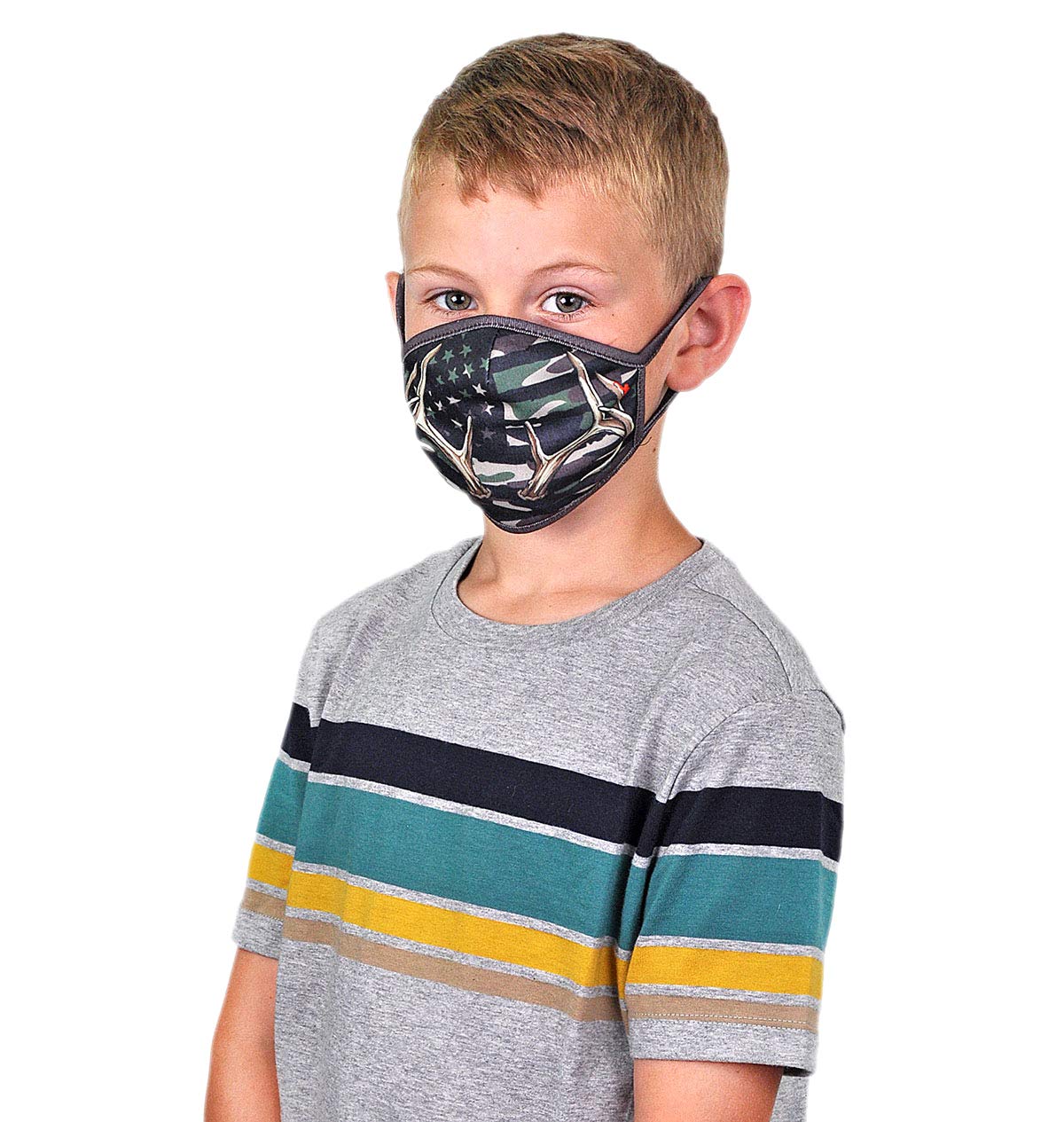 Wild Republic Wild Smiles Reusable Washable Half Face Mask - Comfortable & Breathable for Outdoor Activities, Travel, and Daily Protection