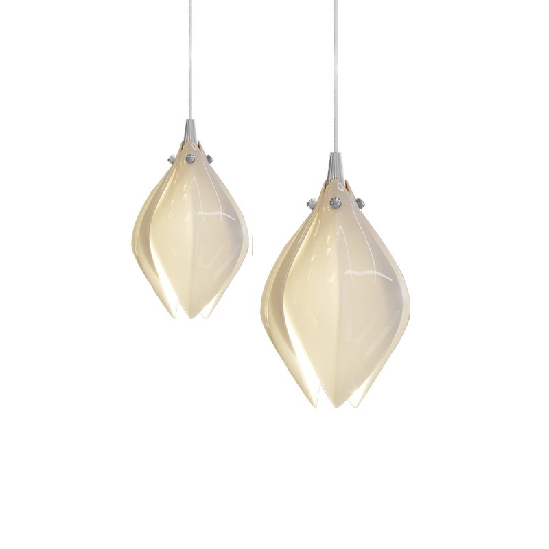 Celeste Flora Pendant Light - Modern Floral Glass Ceiling Light Fixture for Dining Room, Kitchen Island, Bedroom & Living Room Decor