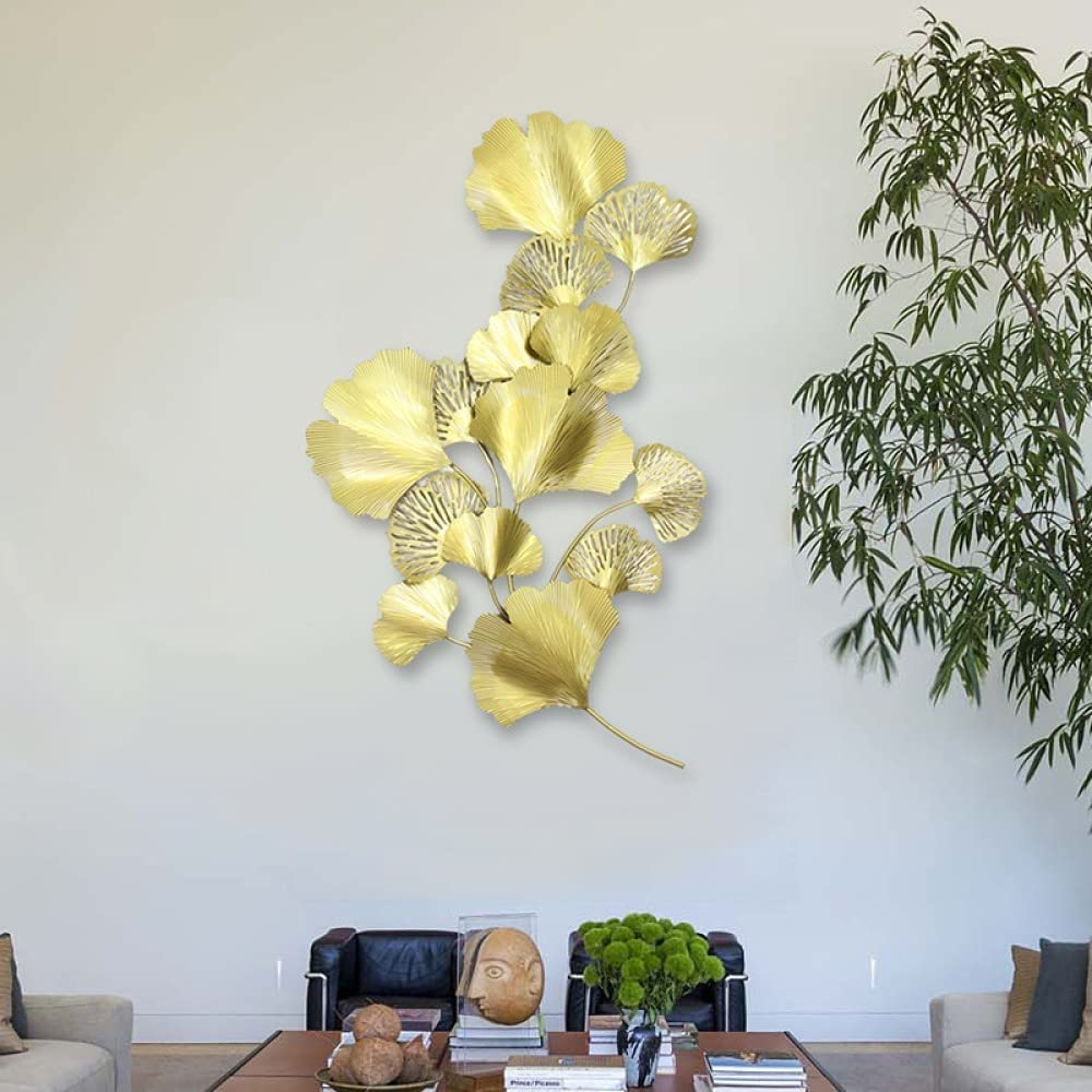 Modern Metal Wall Art Decor - Creative Sculptures for Living Room, Bedroom, Study & Porch | Elegant Home Background Wall Hangings for Indoor & Outdoor Decor