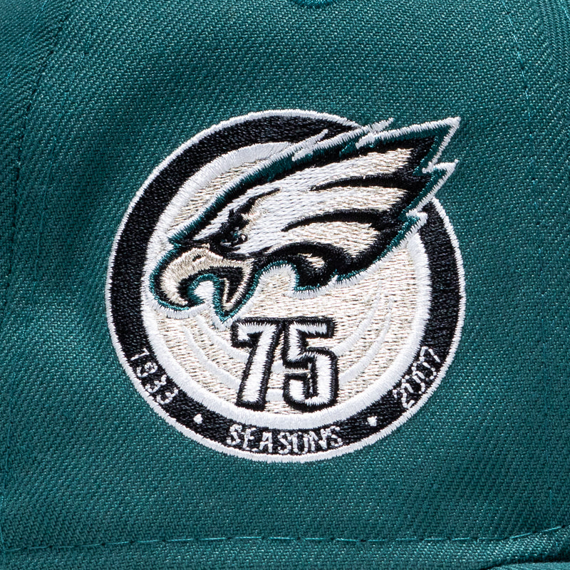 New Era Philadelphia Eagles 59FIFTY Fitted Cap - Pine Green - Official NFL Licensed Hat for Men - Perfect for Game Day & Sports Fans