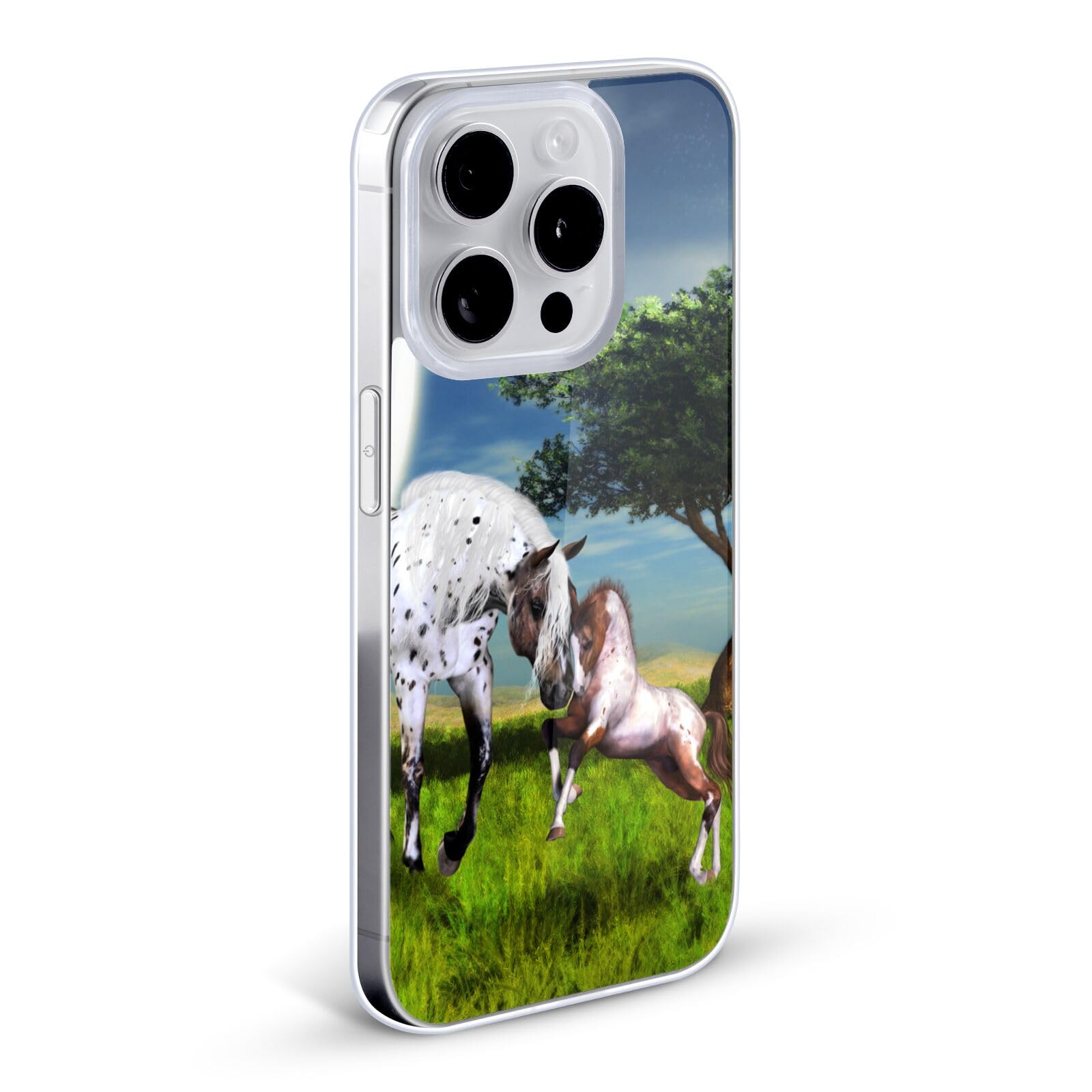 Officially Licensed Simone Gatterwe Love Forever Horses Soft Gel Case for Apple iPhone 11 Pro Max - Cute Equestrian Design, Durable Protection for Everyday Use & Outdoor Activities