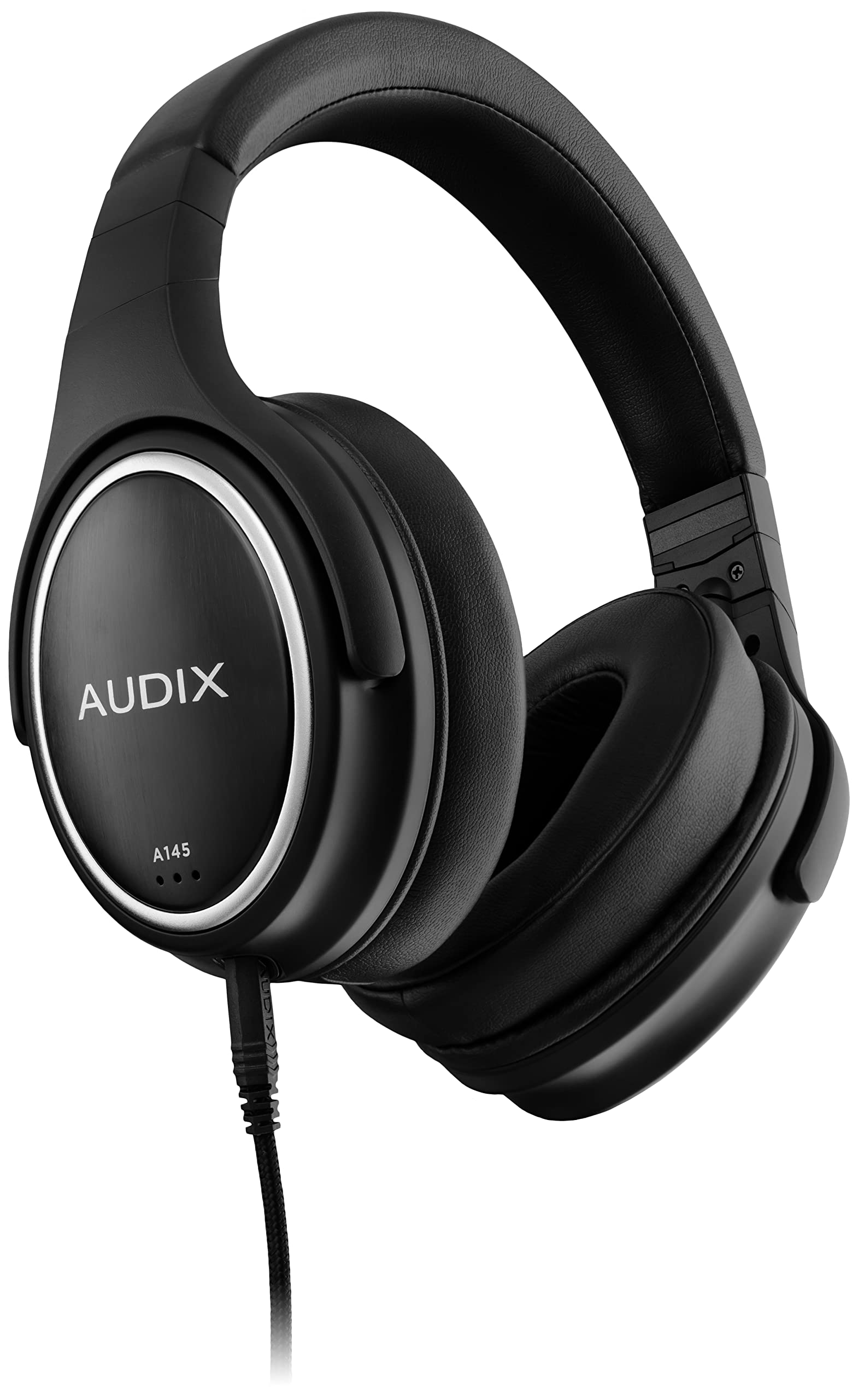 Audix A145 Professional Studio Headphones with Enhanced Bass - Premium Over-Ear Headphones for Music Mixing, Mastering, Recording & Podcasting - Ideal for Musicians, DJs & Audio Engineers
