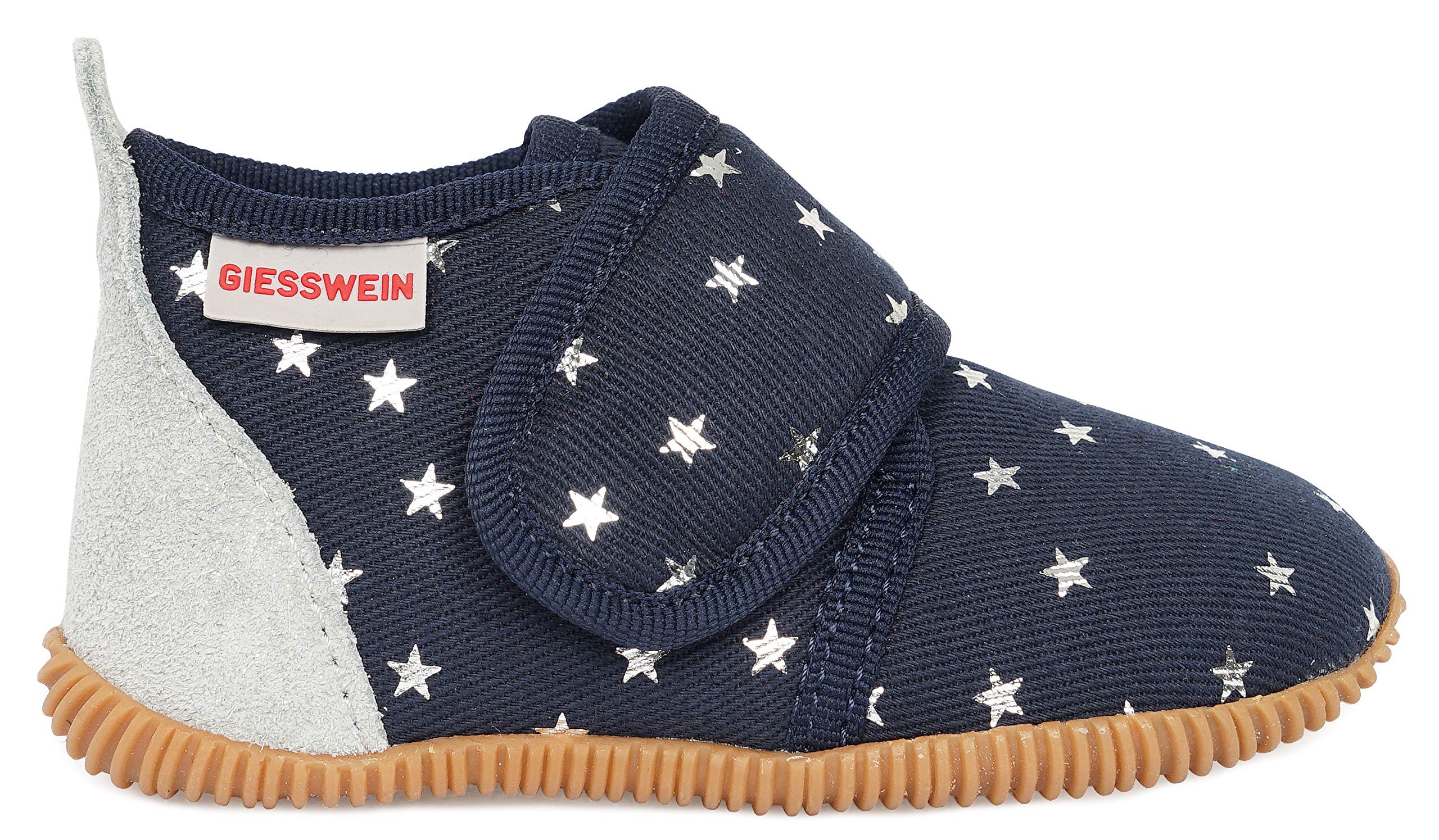 Giesswein Girls' Salsach Hi-Top Slippers - Dark Blue 548, Size 6 UK - Cozy Indoor & Outdoor House Shoes for Kids