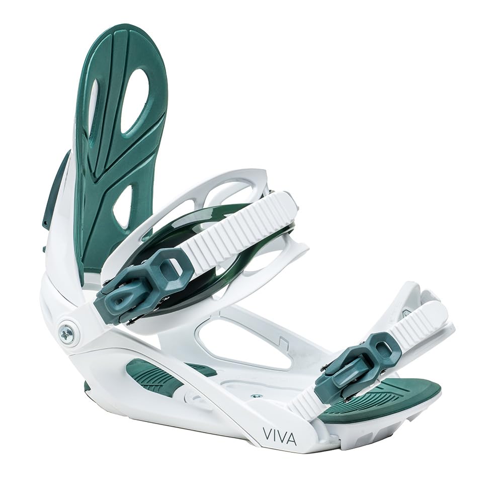 ROXY Viva Women's Snowboard Bindings - Lightweight & Adjustable for All-Mountain Riding - Perfect for Freestyle & Powder Snowboarding