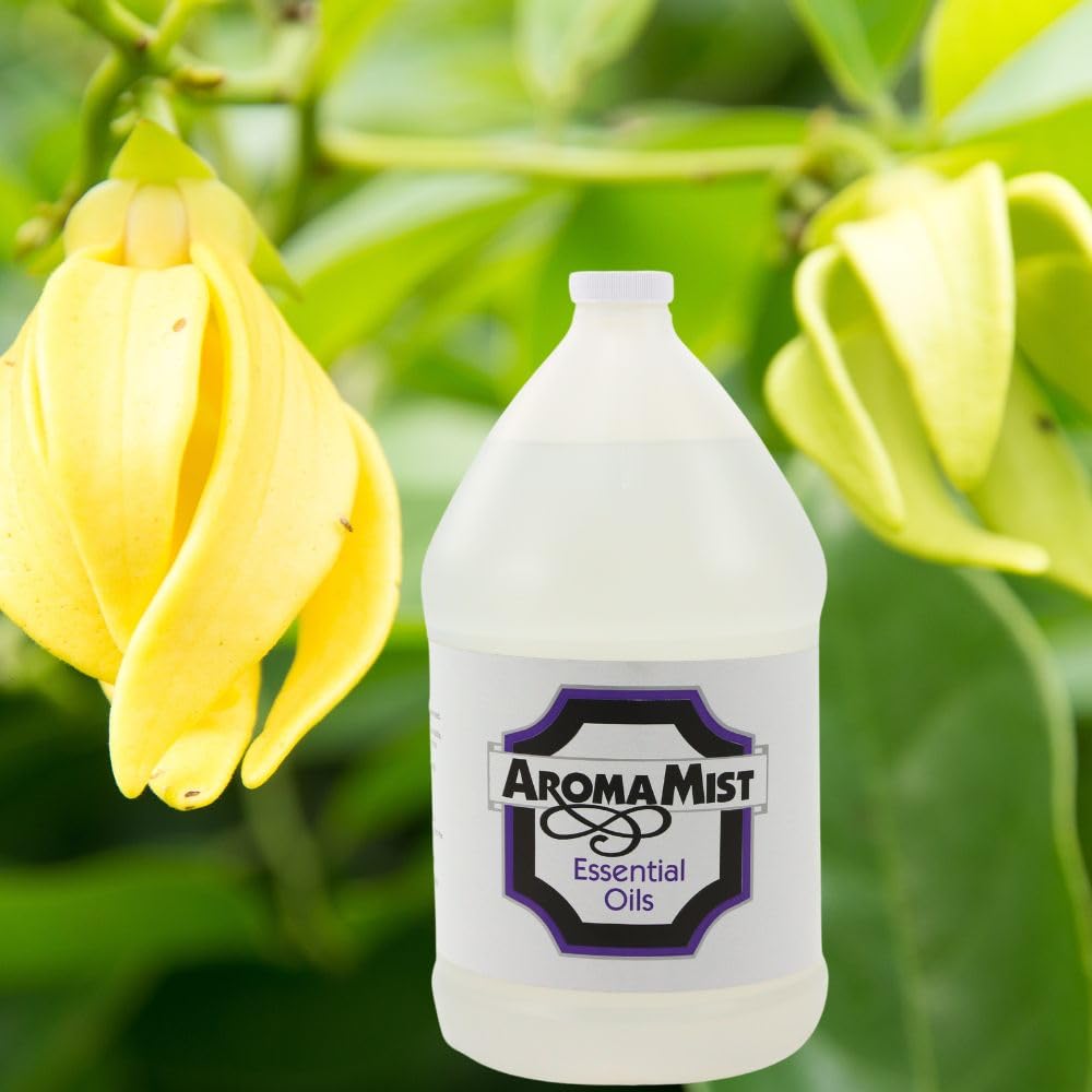 Ylang Ylang Essential Oil for Bath & Shower - 1 Gallon Bulk Aromatherapy Oil | Relaxing Spa, Steam Room, Massage & Home Fragrance Use