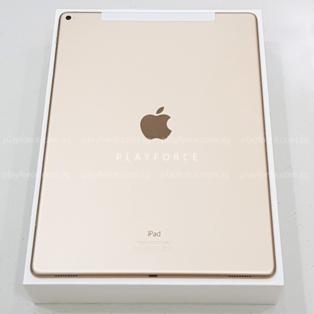 Apple iPad Pro 12.9-inch 1st Generation (128GB, WiFi + Cellular, Gold) - Perfect for Business, Creative Work & Entertainment