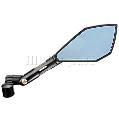 Yamaha MT-07 MT-09 FZ-07 FZ1 FZ6 FZ8 CNC Aluminum Rearview Mirrors - Orange Motorcycle Scooter Accessories for Enhanced Safety & Style - Perfect for Street Bikes, Commuting & Urban Riding