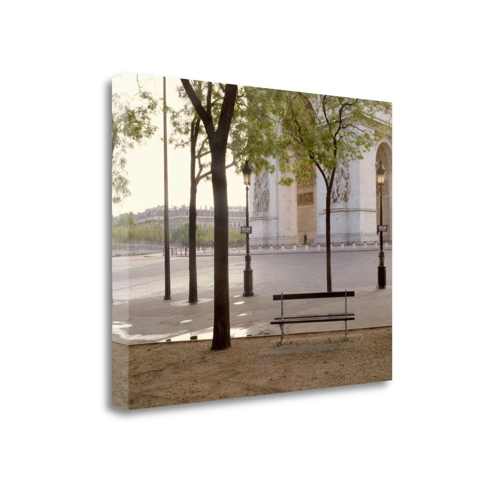 Alan Blaustein 13 Garden Bench Giclee Print on Gallery Wrap Canvas - Perfect for Home Decor, Living Room Wall Art & Office Decorations