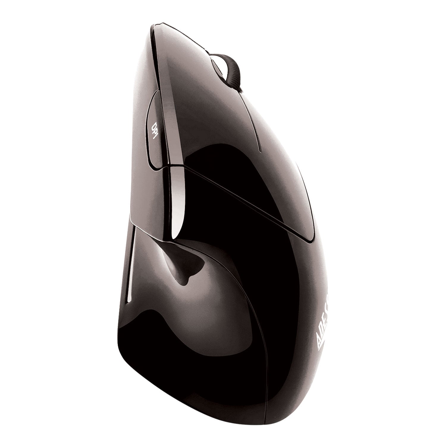 Adesso Imouse E10 Wireless Vertical Ergonomic USB Mouse - 2.4GHz Frequency with 33ft Range, Right-Handed Design, Black - Perfect for Office Work, Graphic Design & Long Computer Sessions
