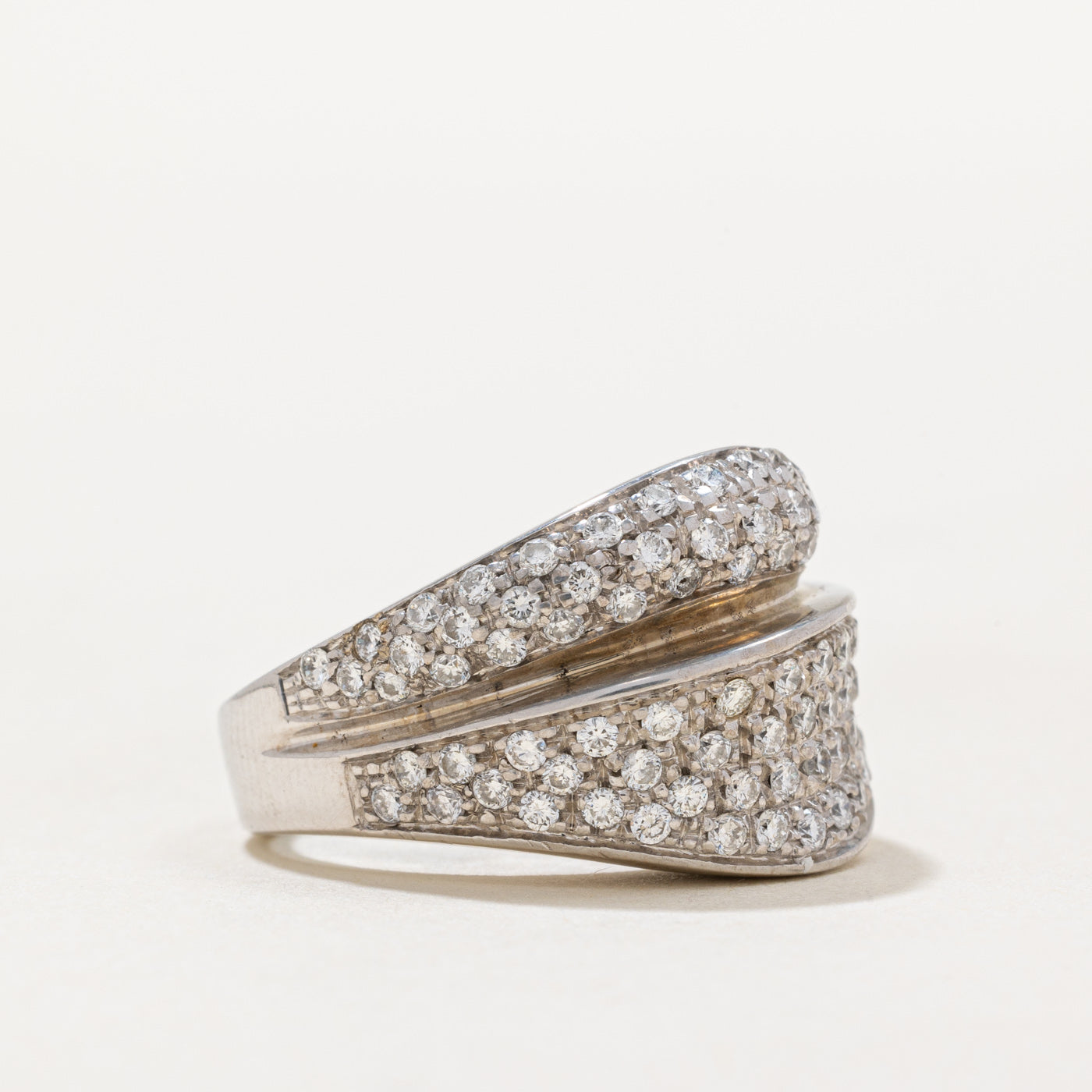 0.93ctw Pave Set Diamond Ring - Size 5.25 | Elegant Wedding Band, Anniversary Gift & Engagement Ring for Women | Perfect for Proposals, Bridal Jewelry & Special Occasions