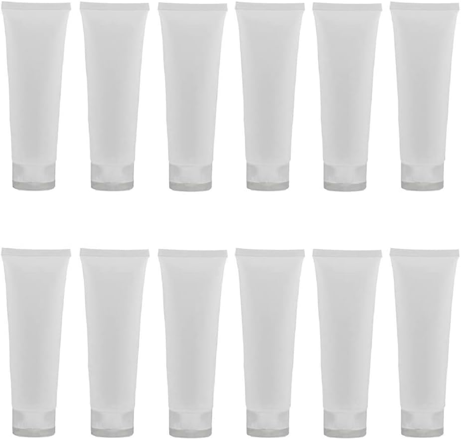 12-Piece 100ml Travel Bottles Set - Leakproof, Unbreakable & Refillable Squeeze Tubes for Shampoo, Lotion & Soap | Perfect for Air Travel, Gym & Vacation Toiletries Organization