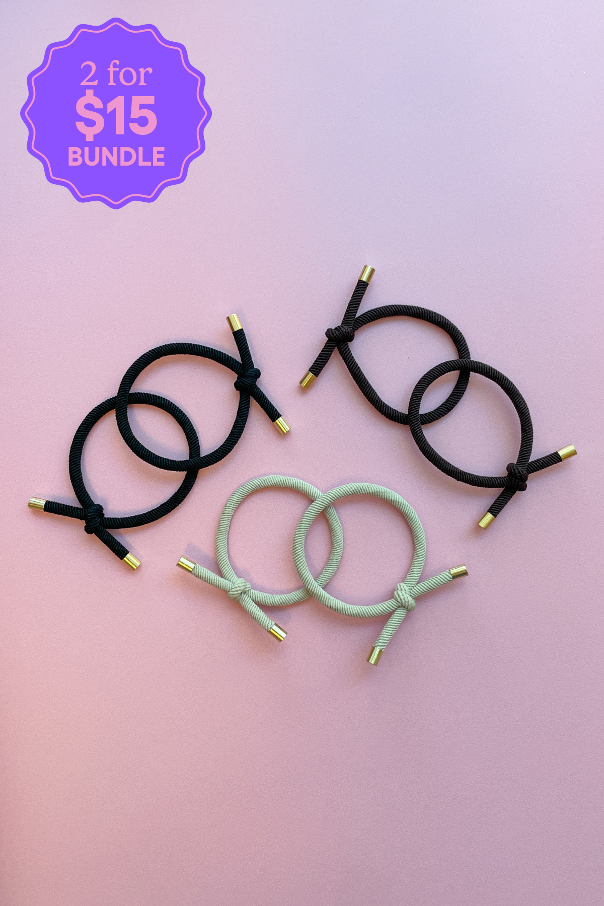 6 Pack Neutral Color Hair Ties - Soft Elastic Hair Bands for Women & Girls - Perfect for Workouts, Yoga, and Everyday Styling