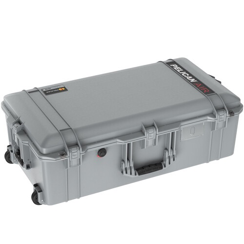 Pelican 1615AirWF Wheeled Hard Case with Foam Insert - Silver | Waterproof Protective Travel Case for Camera Equipment, DJ Gear & Tools | Perfect for Air Travel, Outdoor Adventures & Professional Storage