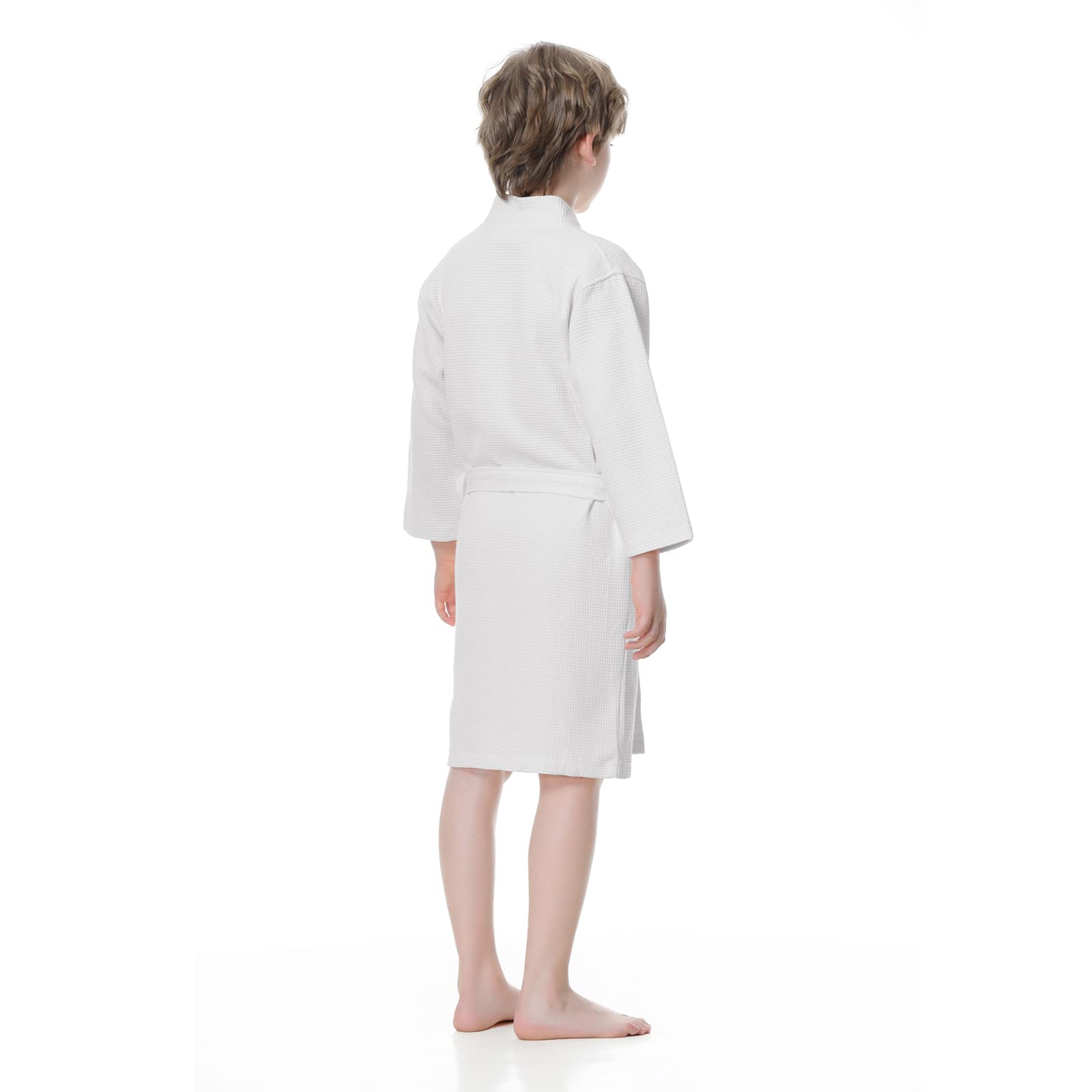 TopTie Kids Bathrobe for Boys & Girls - Soft Waffle Weave Lightweight Sleepwear Robe for Ages 3-10 - Perfect for Bath Time, Lounging & Bedtime Comfort
