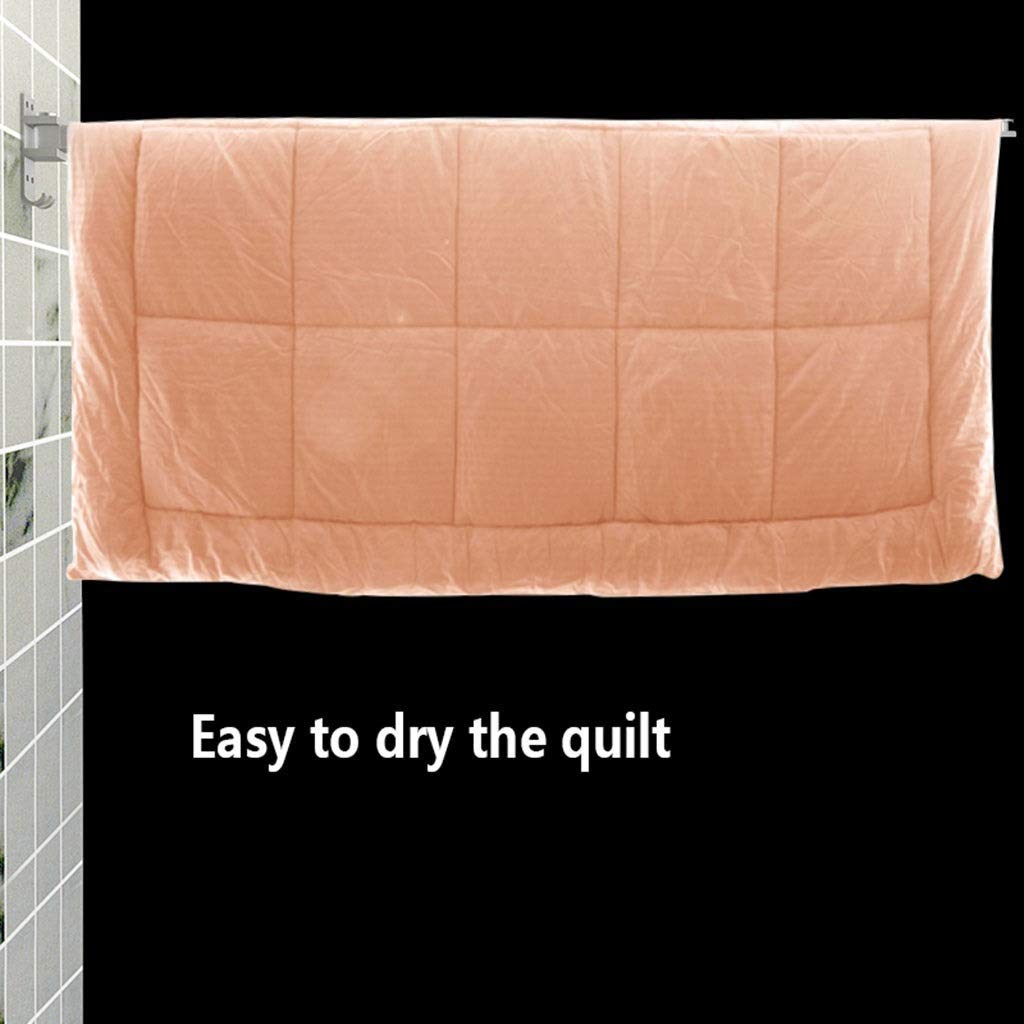 Wall Mounted Space Saving Clothes Drying Rack - Retractable Foldable Laundry Rack for Small Spaces - Easy to Install in Bedroom, Bathroom, Balcony - Perfect for Apartments, Dorms & RVs