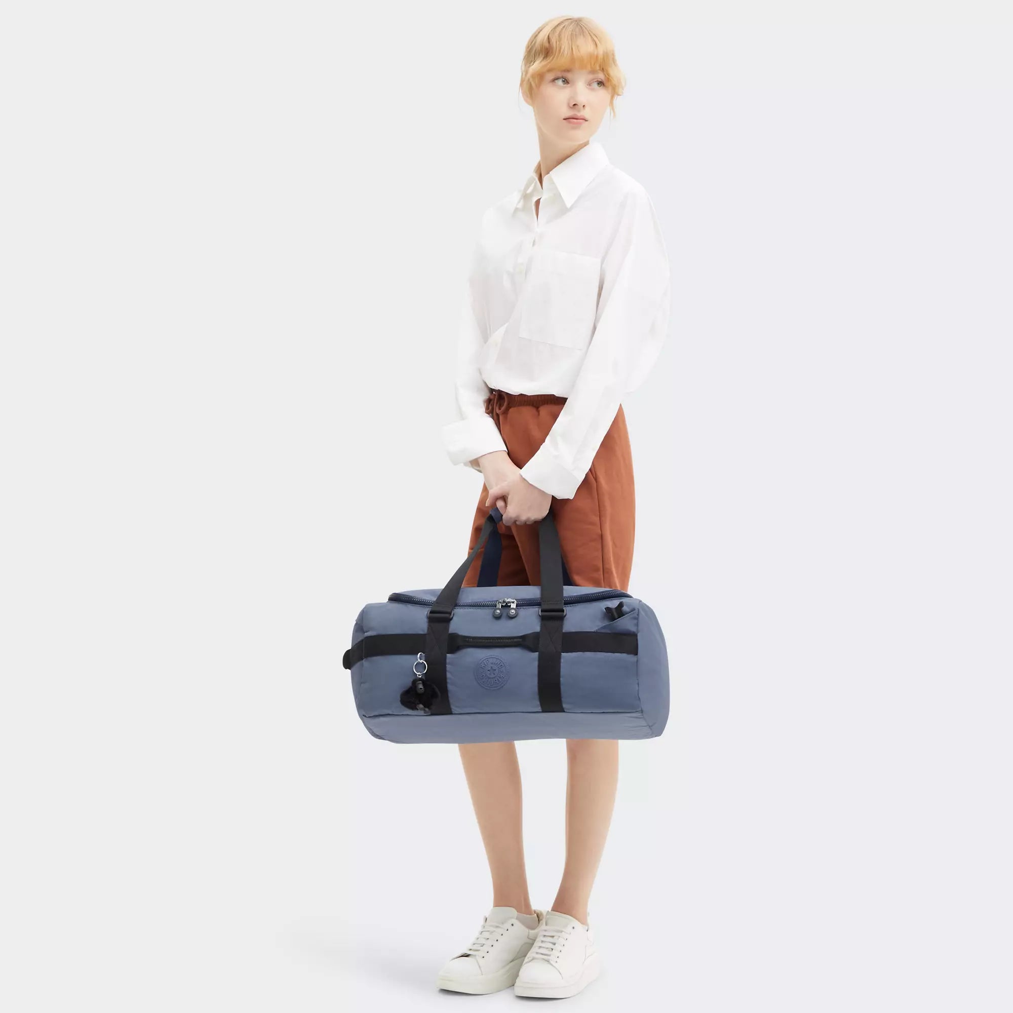 Kipling Jonis Small Laptop Duffle Backpack - Lightweight Water-Resistant Travel Bag for Women & Men, Perfect for Work, School & Gym (Blue Lover)
