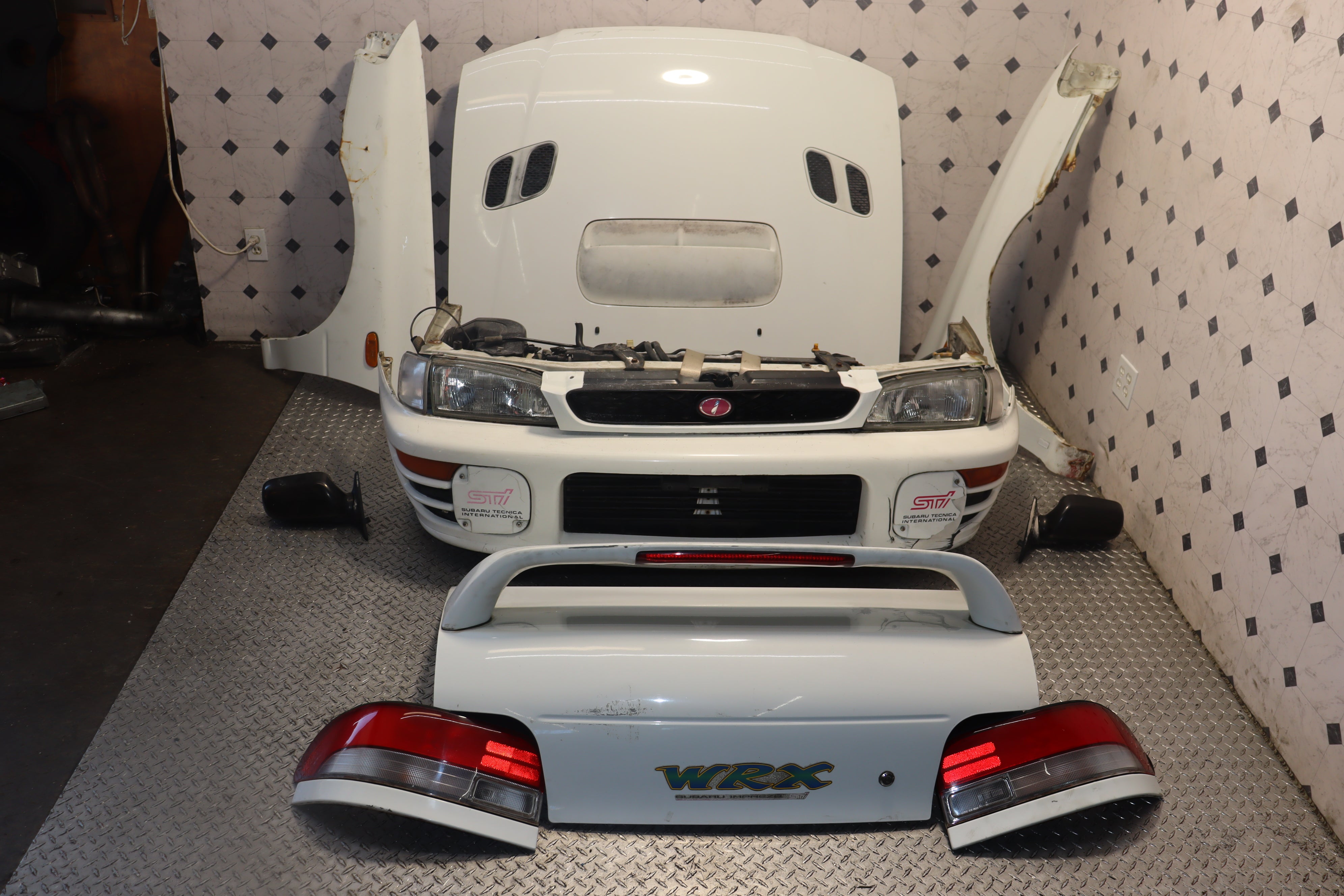JDM 99-02 Subaru Impreza WRX GC8 Complete Front End Conversion Kit & Rear Parts - Upgrade for Rally Racing & Street Performance