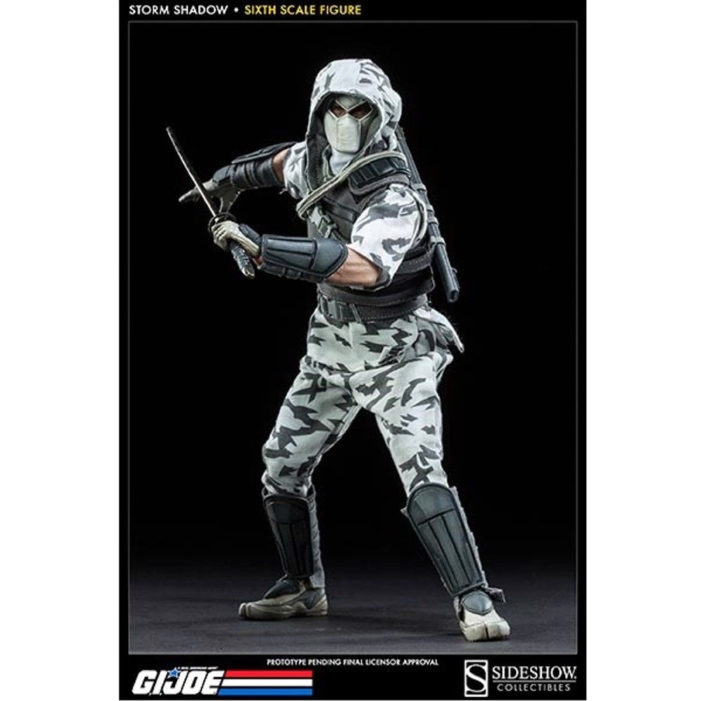 G.I. Joe Storm Shadow 12-Inch Sixth Scale Action Figure - Sideshow Exclusive Collectible for Display & Cosplay | Perfect for Anime Fans & Toy Collectors