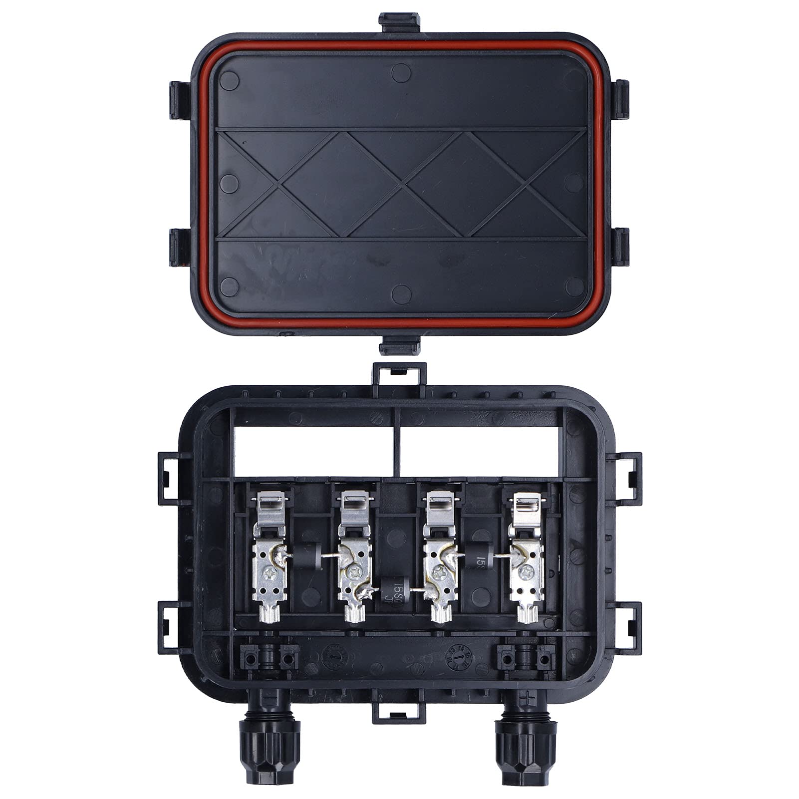 Puseky Solar Junction Box - Anti-Static, Durable PV Electrical Enclosure Case for Solar Panels | Waterproof Outdoor Solar Connector for Construction Sites, Large Factories & Renewable Energy Projects | Perfect for Solar Farm Installations & Industrial Power Systems
