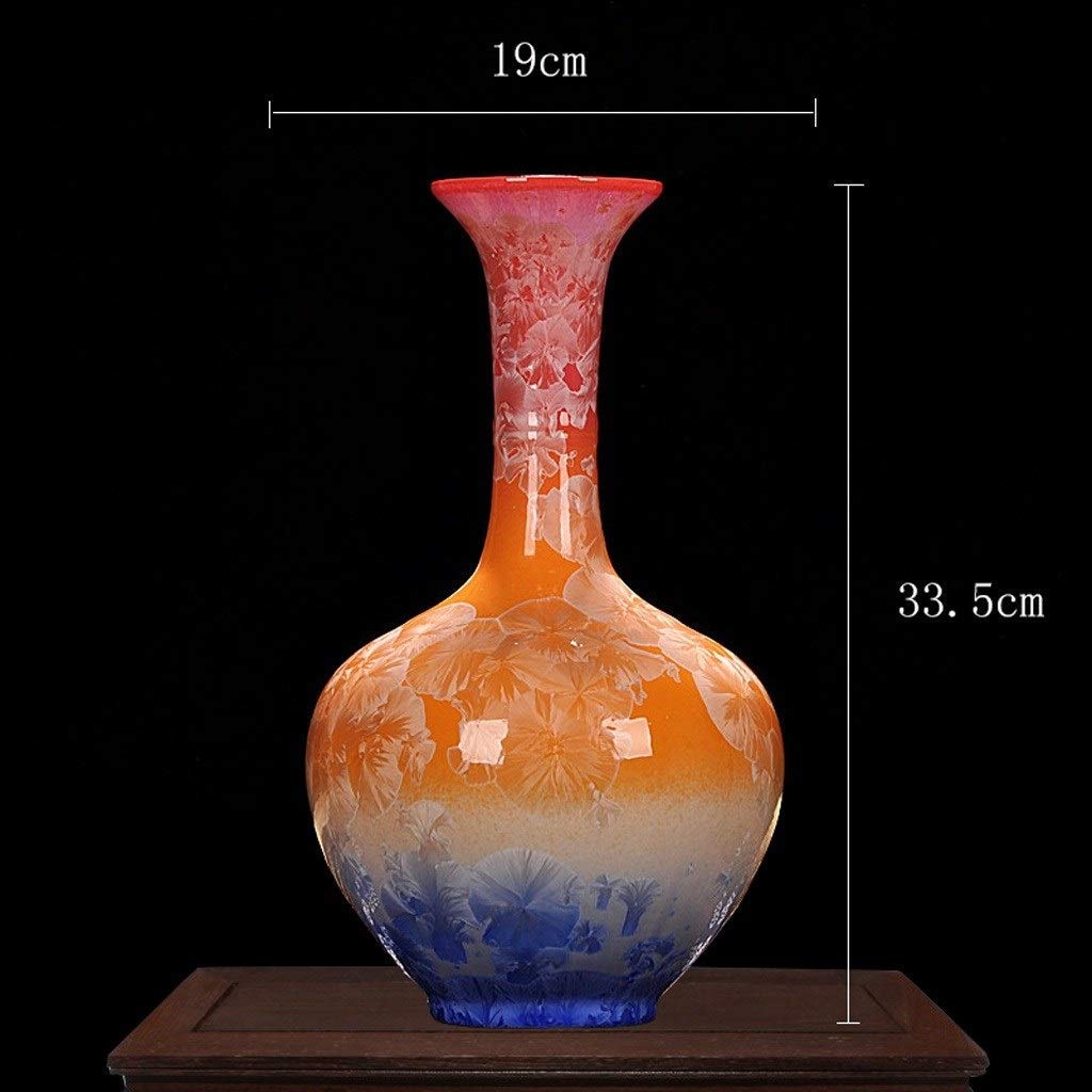 Ceramic Vase with Water Droplet Glaze - Elegant Home Decor for Dried Flowers, Creative Table Centerpiece - Perfect for Living Room, Bedroom & Wedding Decor (Size B & C)