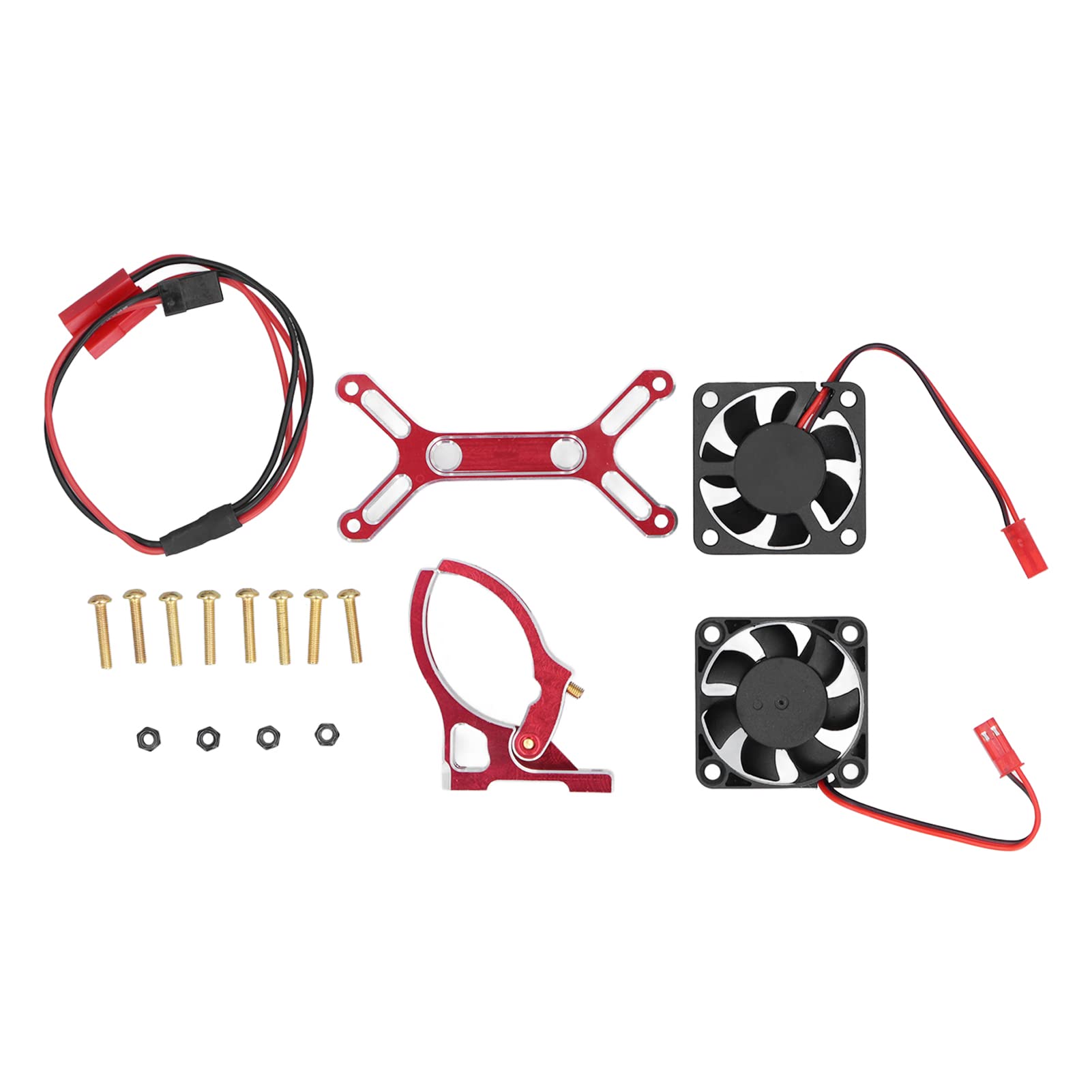 Jazar 4985 1717 Brushless Motor Cooling Fan for 1/5 RC Cars - High Performance Red Cooling Fan for RC Vehicles - Perfect for Off-Road Racing and RC Car Maintenance