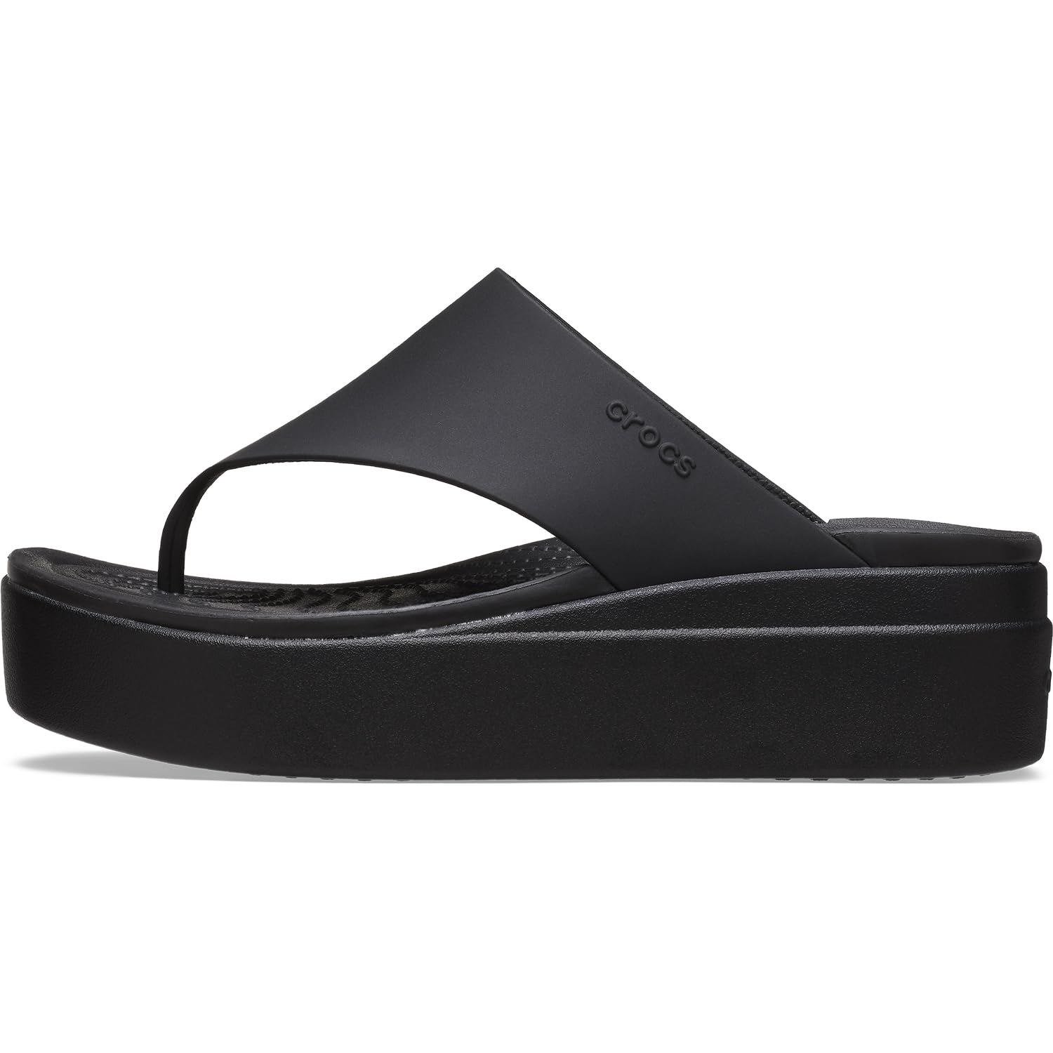 Crocs Women's Brooklyn Platform Flip Flops - Comfortable Slip-On Sandals for Summer, Beach, Pool & Casual Wear