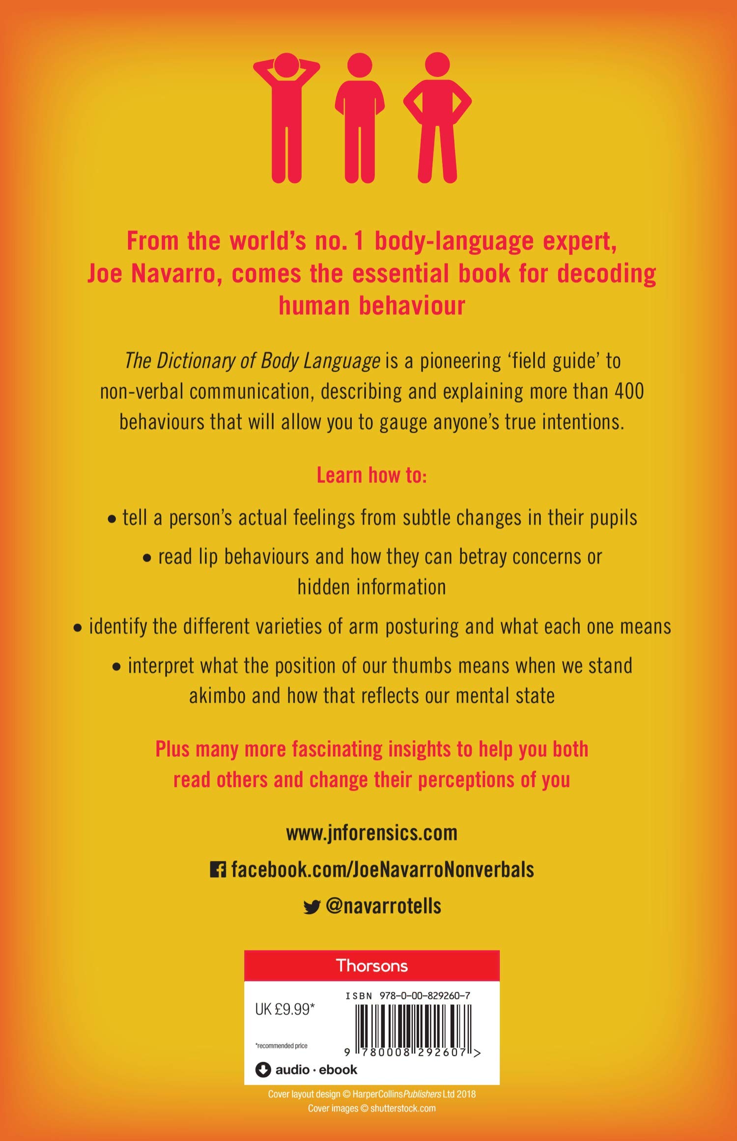The Dictionary of Body Language: A Field Guide to Human Behavior - Perfect for Business, Dating & Social Situations