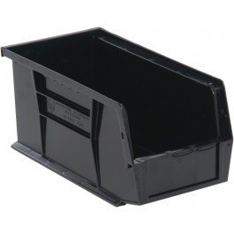 Black Conductive ESD Plastic Storage Bins - 10.88 x 5.5 x 5 Inches - Anti-Static Organizer for Electronics, Tools & Small Parts - Perfect for Workbench, Garage & Office Storage
