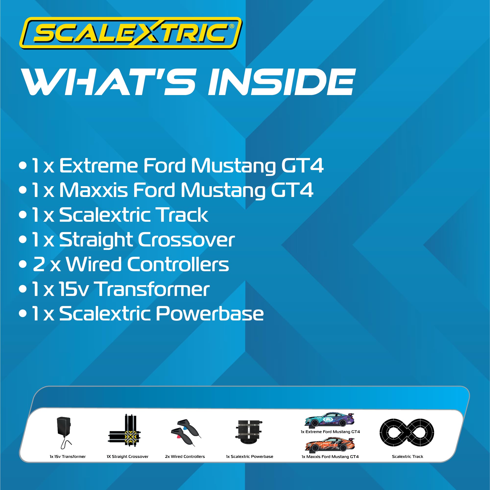 Scalextric C1421M Drift 360 Race Set - 1:32 Scale Electric Slot Car Track with Mains Power, Racing Toys for Adults & Kids (Ages 8+), Perfect for Birthday Gifts, Family Game Nights & Competitive Racing Fun