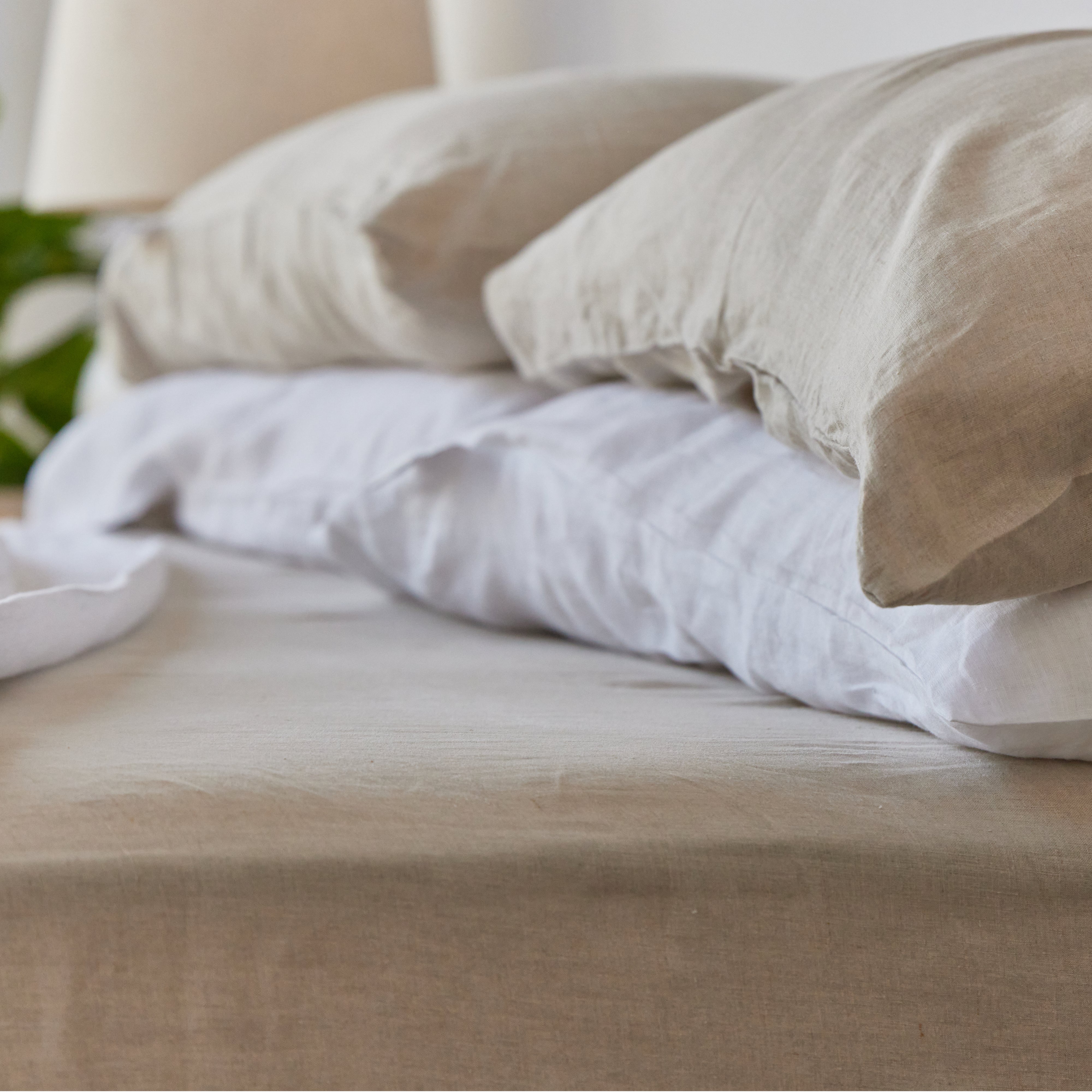 Premium 100% Natural Linen Bed Sheets Set - Breathable & Soft Organic Flax Fabric for All Seasons - Perfect for Bedroom, Guest Room & Vacation Homes