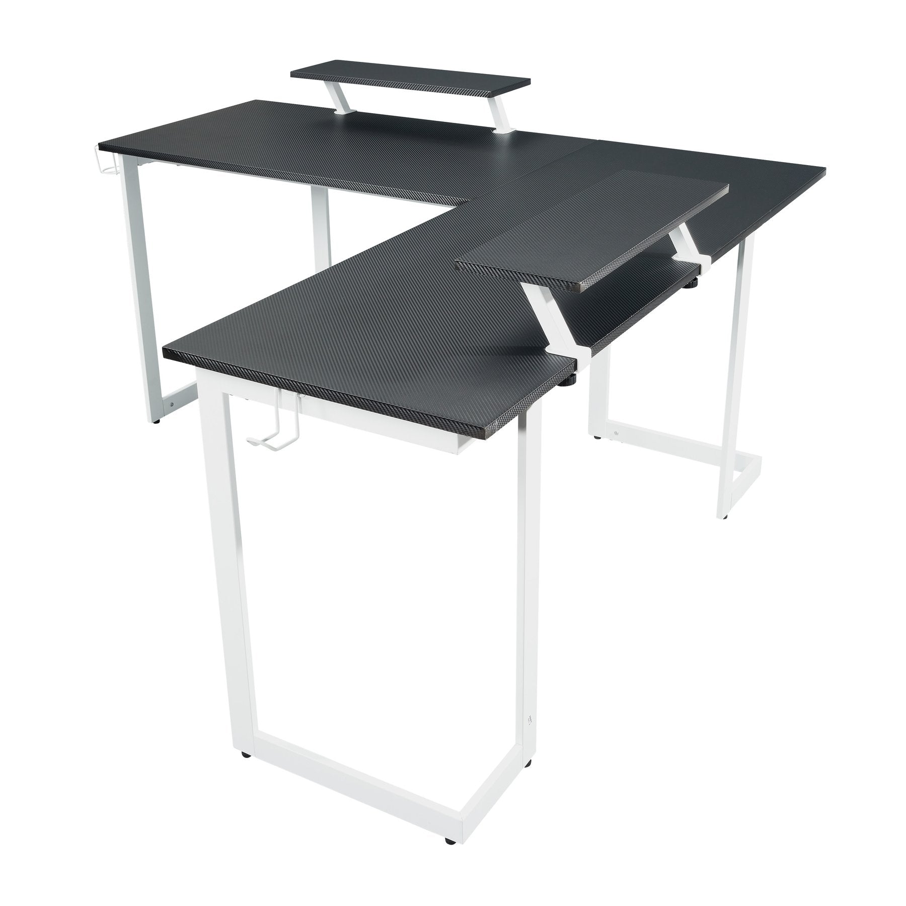 Techni Sport Warrior Gaming Desk - Ergonomic Computer Desk for PC & Console Gamers - Perfect for Home Office & Gaming Setup