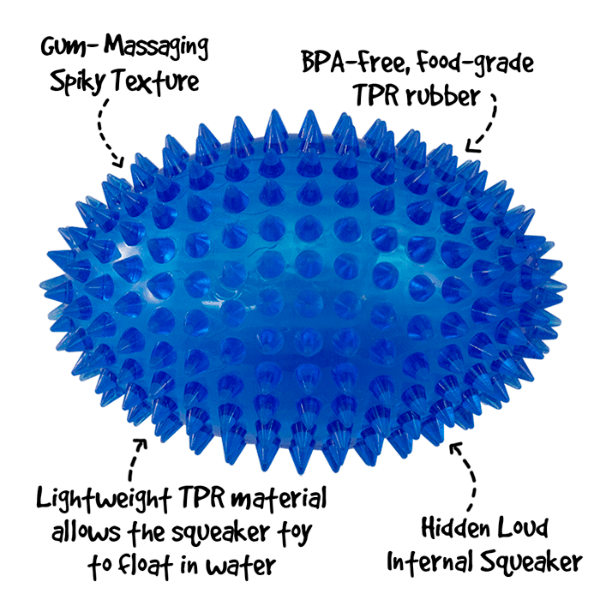 Gnawsome Squeaker Dog Toy - Durable Chewable Football for Small & Medium Dogs - Interactive Play & Training - Perfect for Fetch, Tug-of-War & Outdoor Activities