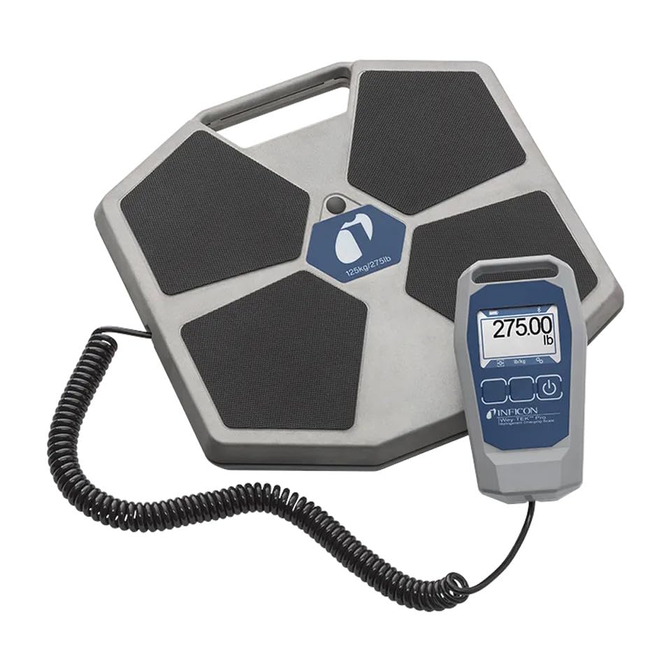 INFICON Wey-TEK Pro Digital Refrigerant Charging Scale - Accurate HVAC R134a R22 R410A Gas Recharge Tool for AC Repair & Automotive Maintenance