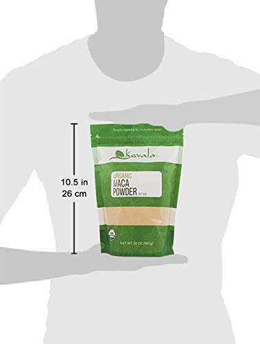 Organic Maca Root Powder - Raw Peruvian Maca Powder 2 lb (32 oz) - Gluten Free, Vegan, Kosher - Energy Boost & Hormone Balance for Smoothies & Baking