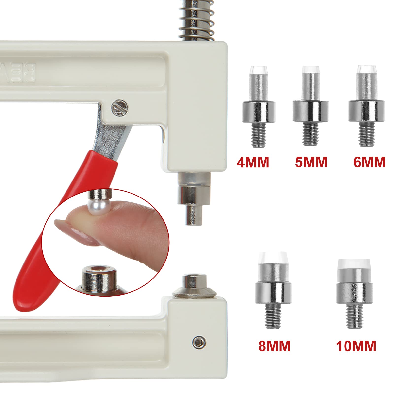 ZIQI Pearl Setting Machine Kit - Professional DIY Handmade Pearl Rivet Tool for Hats, Shoes, Clothes, Bags & Skirts | Bead Setting Accessories for Fashion Design & Craft Projects