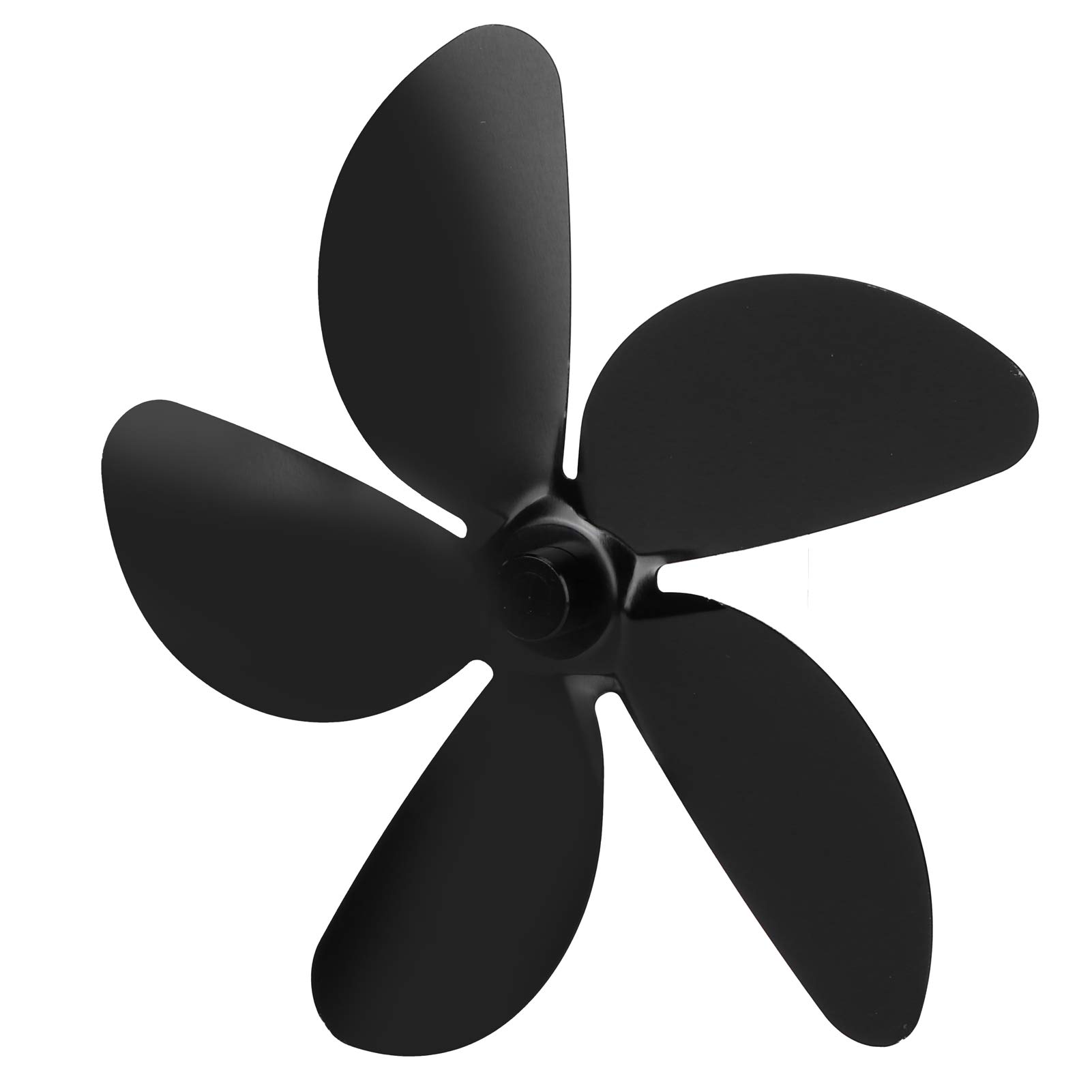 High Temp Stove Fan Blade - Black Fireplace Fan for Home & Livingroom Heating