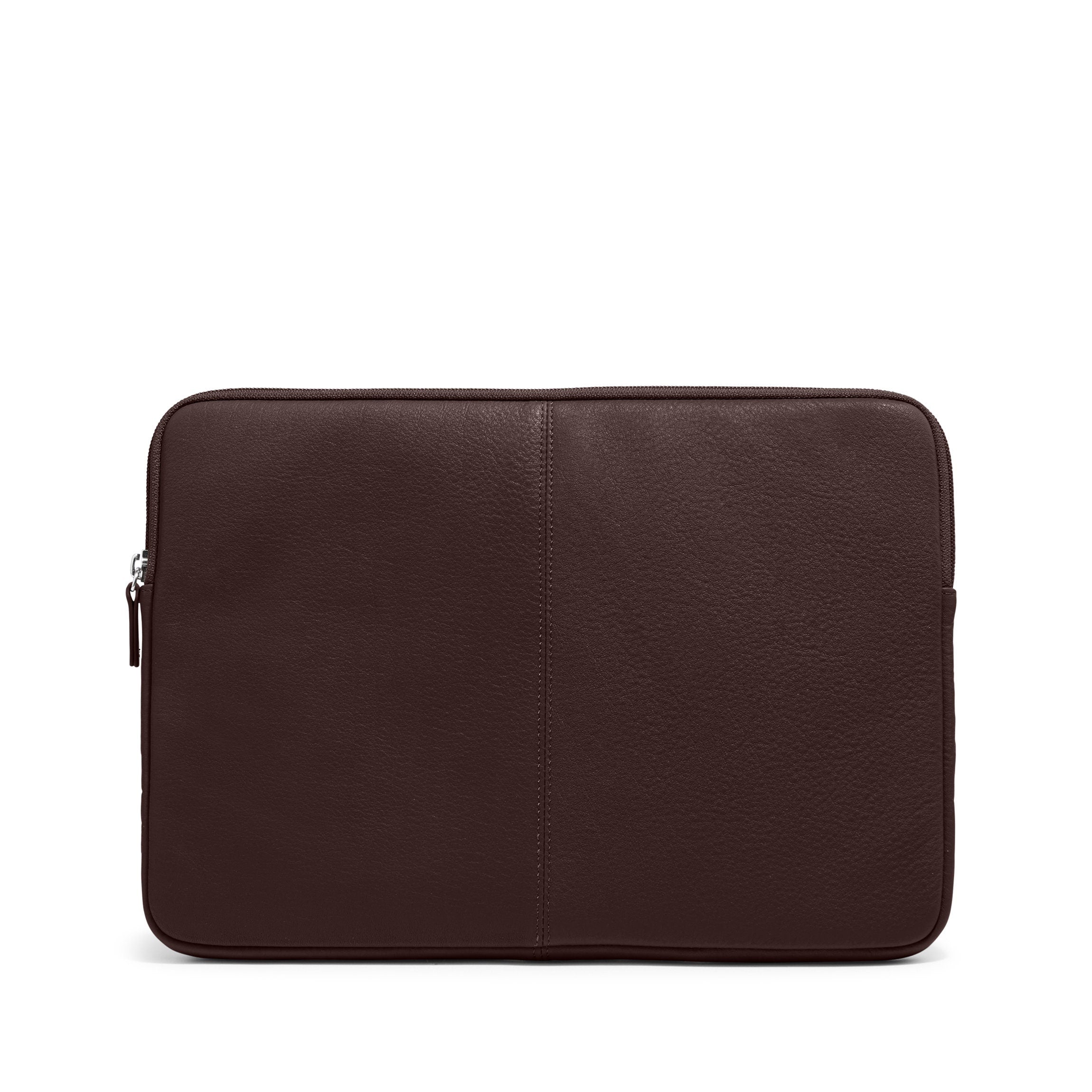 13/14 Inch Slim Laptop Sleeve Case - Premium Brown PU Leather Protective Cover for MacBook Air/Pro | Perfect for Work, Travel & School